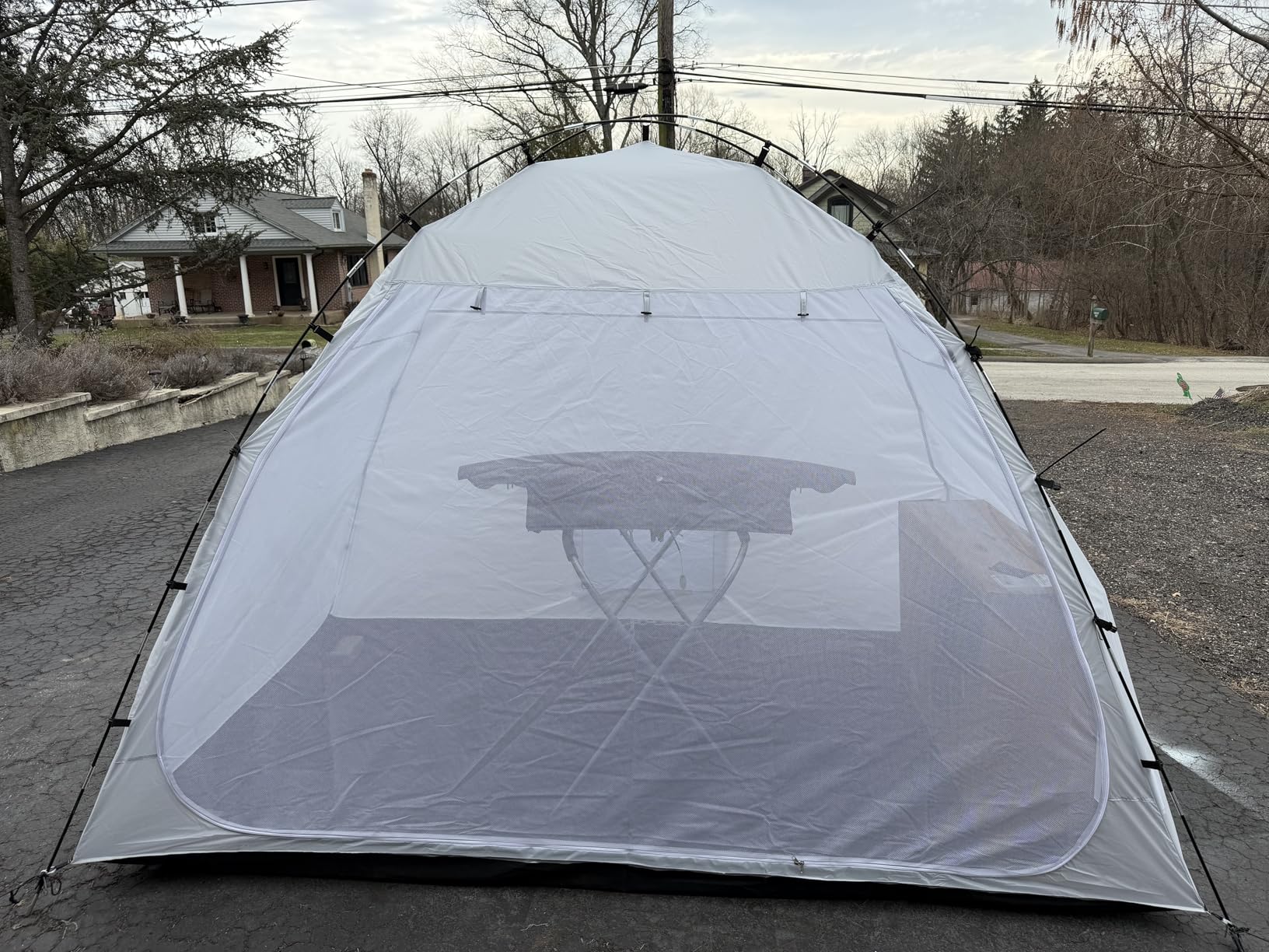 Siebwin Portable Paint Booth Tent, Extra Large 10x6x6.5ft Spray Paint Tent with Built-in Floor & Mesh Screen & Windproof Hooks customer photo 2