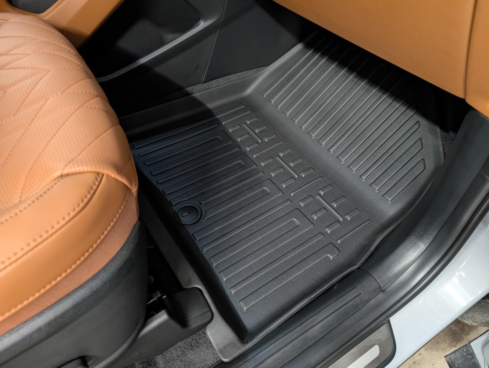 Floor Mats Cargo Mat with Backrest Mats for 2020-2025 Kia Telluride 7/8 Passenger Car Mats Accessories, All Weather TPE Protectors Cargo Liner Seat Back Covers(Floor Mats+2-in-1 Cargo Mat) customer photo 1