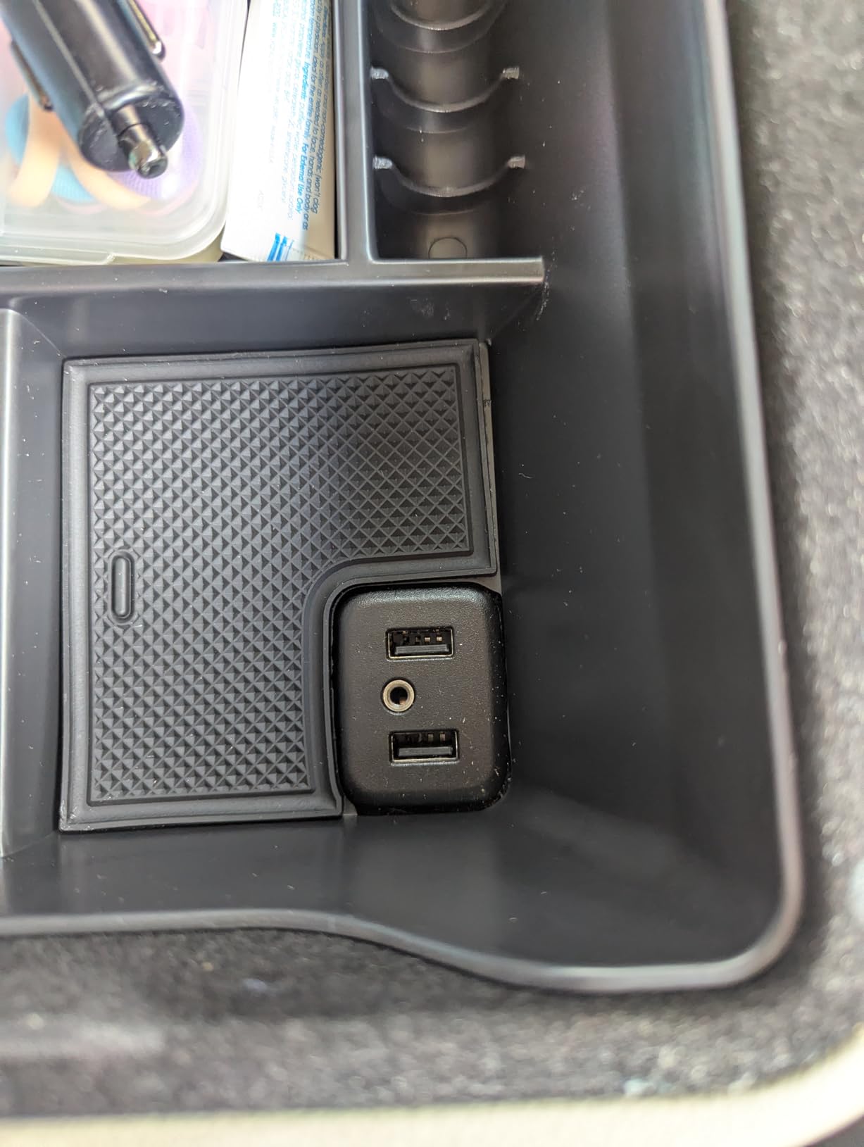 Center Console Organizer Tray for Cadillac Escalade 2015 2016 2017 2018 2019, Insert Armrest Storage Box Secondary Tray Accessories ABS Material customer photo 1