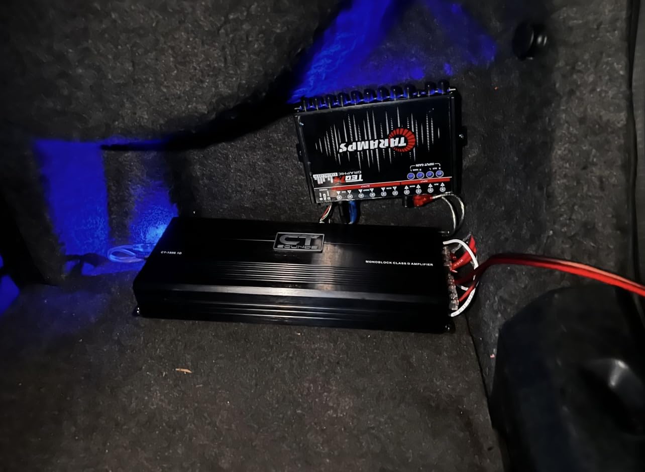 Taramps TEQ 7.4 Stereo 7-band Graphic Equalizer Car Audio Rca Input/Output, Auxiliary Gain, Fader Control 2 Input Channel 3 Output Channel, Blue LED Sound Equalizer customer photo 1