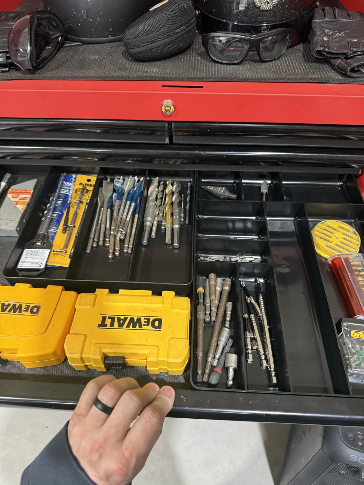 TEKTON 3-Compartment Organizer Tray (Black) | OTD11103 | Made in USA customer photo 1