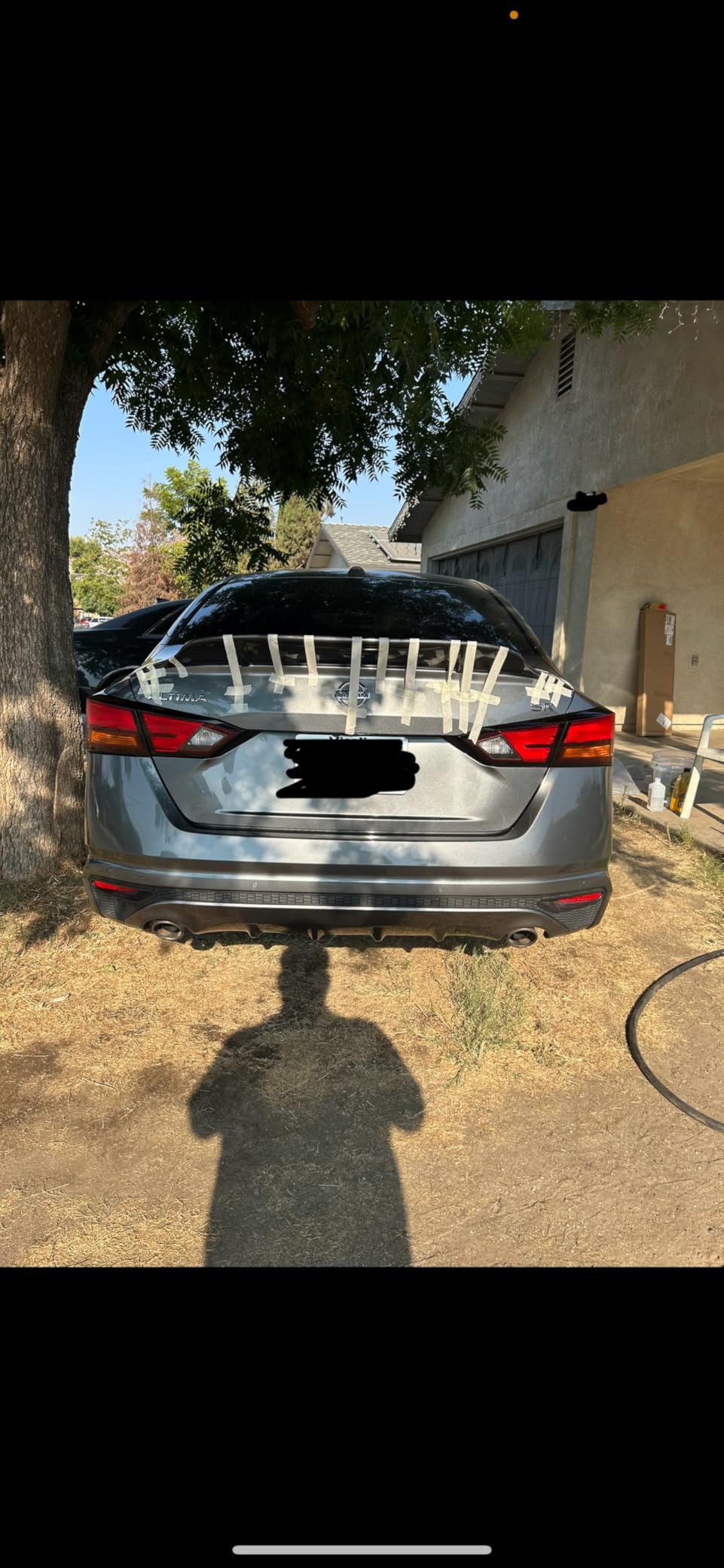 Rear Spoiler Compatible with 2019-2024 Nissan Altima Sedan S SV SR SL Rear Trunk Wing ABS R Style Accessories Exterior (Carbon Fiber Pattern) customer photo 1