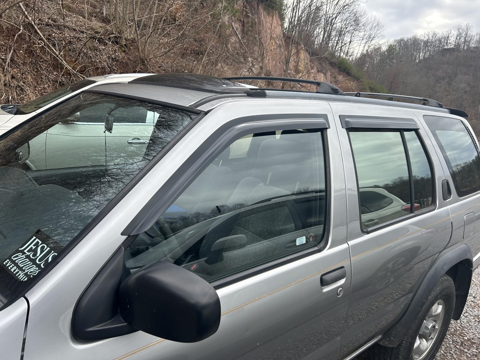 Window Visors Rain Guards Shield for 2011-2021 Jeep Grand Cherokee, Out-Channel Window Vent Wind Deflectors Visors Shades customer photo 2