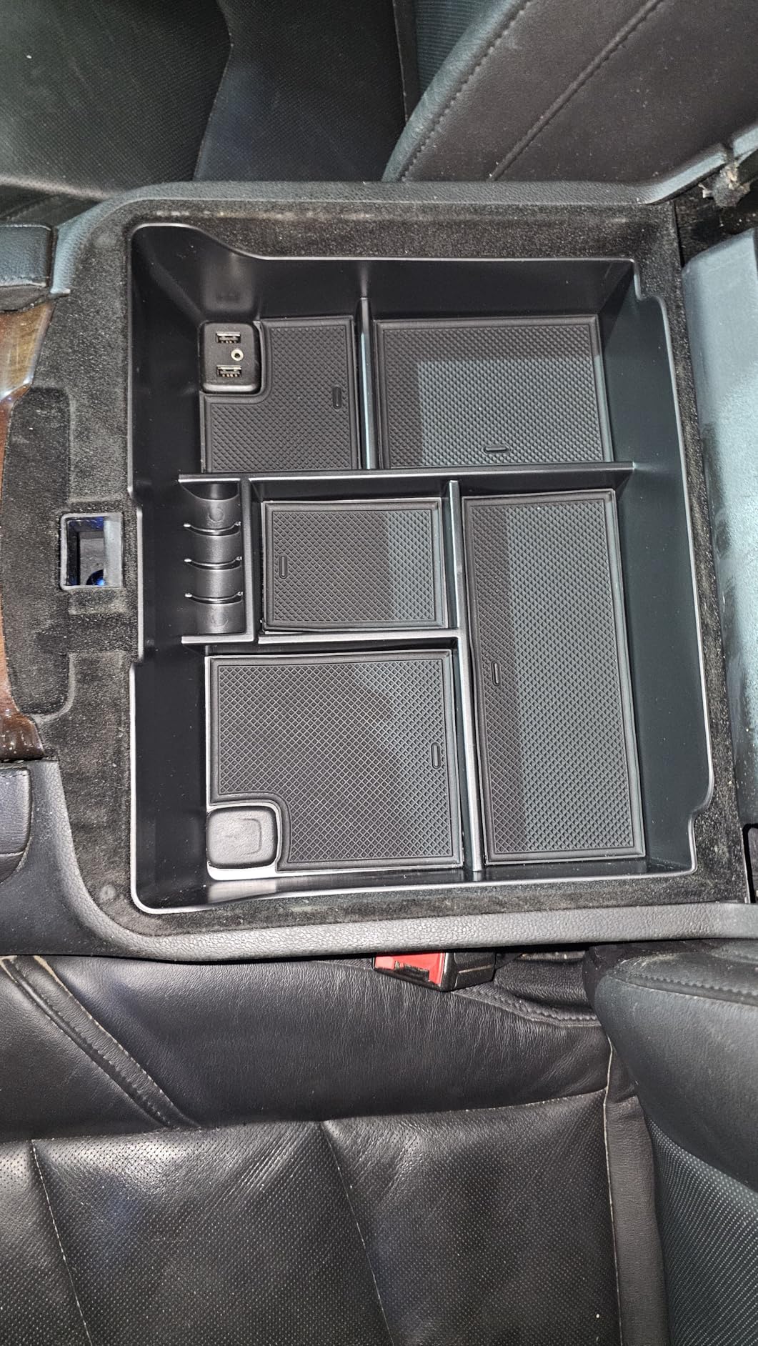 Center Console Organizer Insert Tray Armrest Storage Box Compatible with Cadillac Escalade 2015-2020 Center Console Organizer Tray Armrest Box Secondary Storage Accessories customer photo 1
