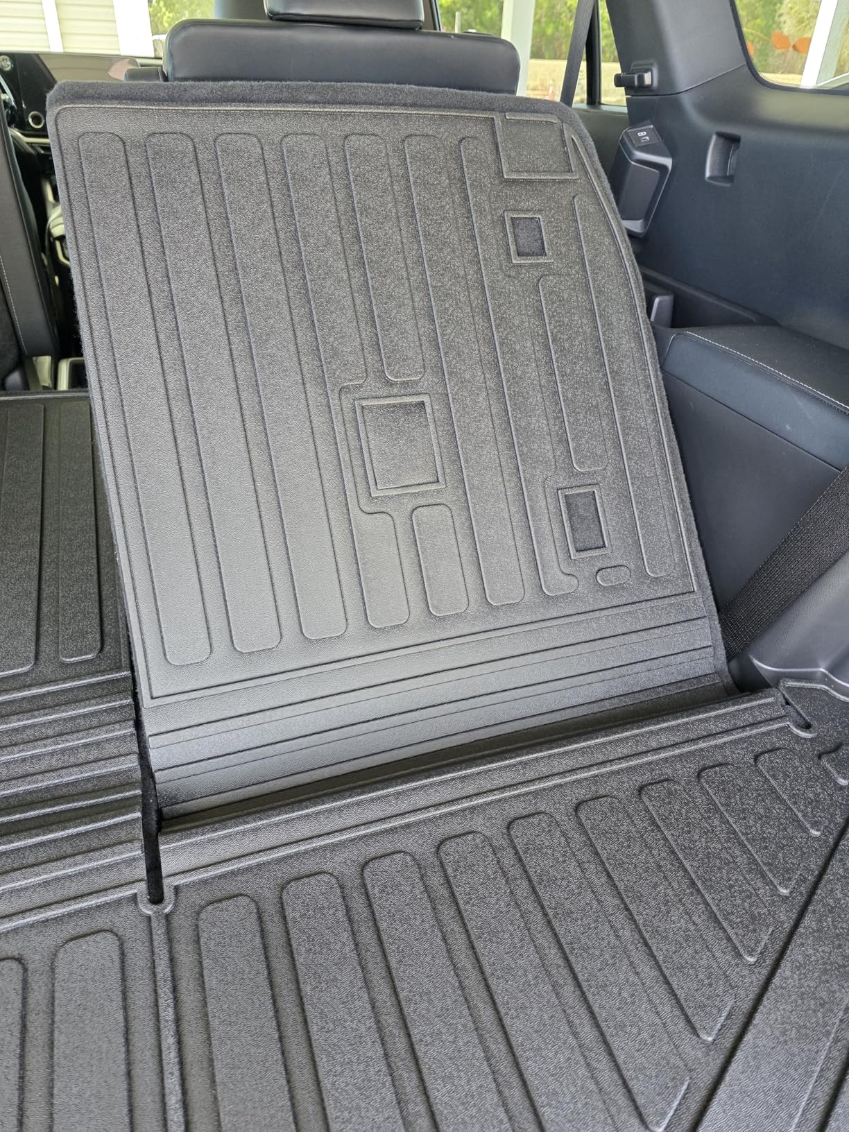 Cargo Mat Compatible with 2024 2025 2026 Hyundai Santa Fe Trunk Liner Cargo Liner TPE All Weather Back Seat Cover Protector (Trunk Mat with Backrest Mat) customer photo 2