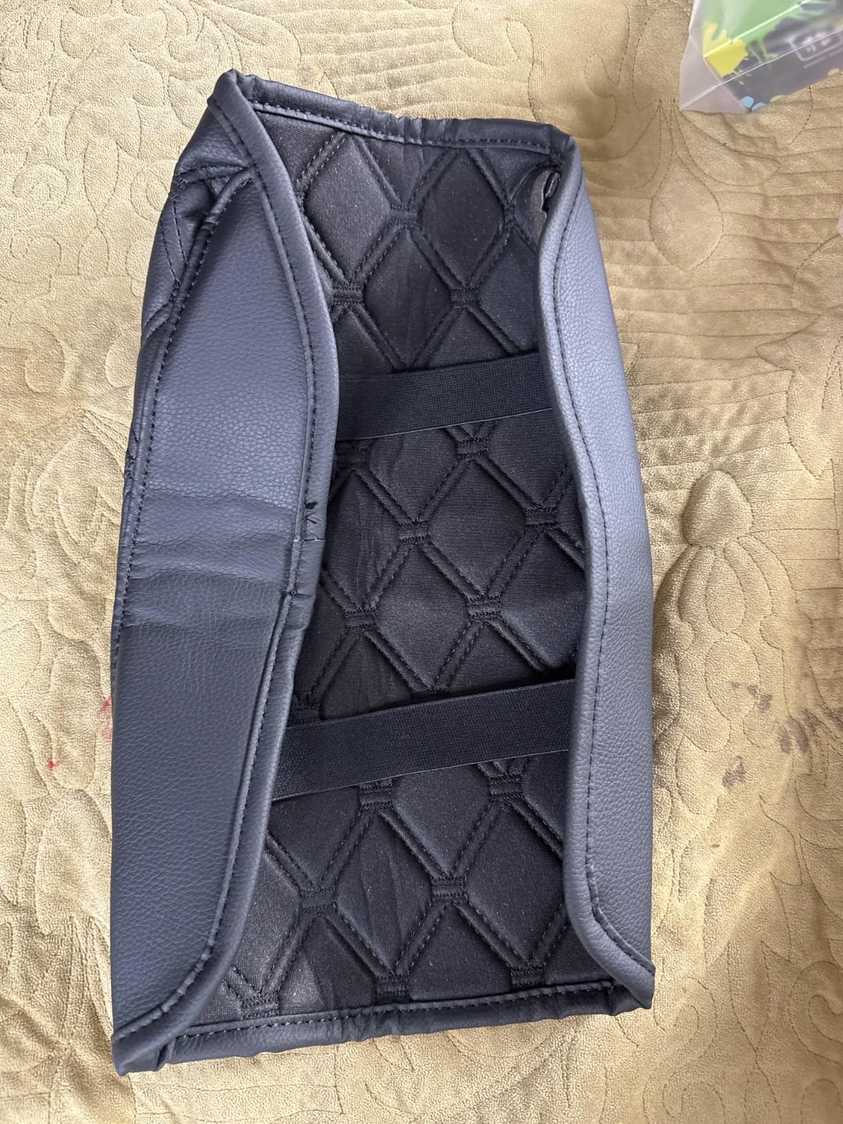 GIANT PANDA Custom Fit Center Console Armrest Cover for Honda HRV 2023 2024 2025 2026, Waterproof Faux Leather Middle Console Cover customer photo 1
