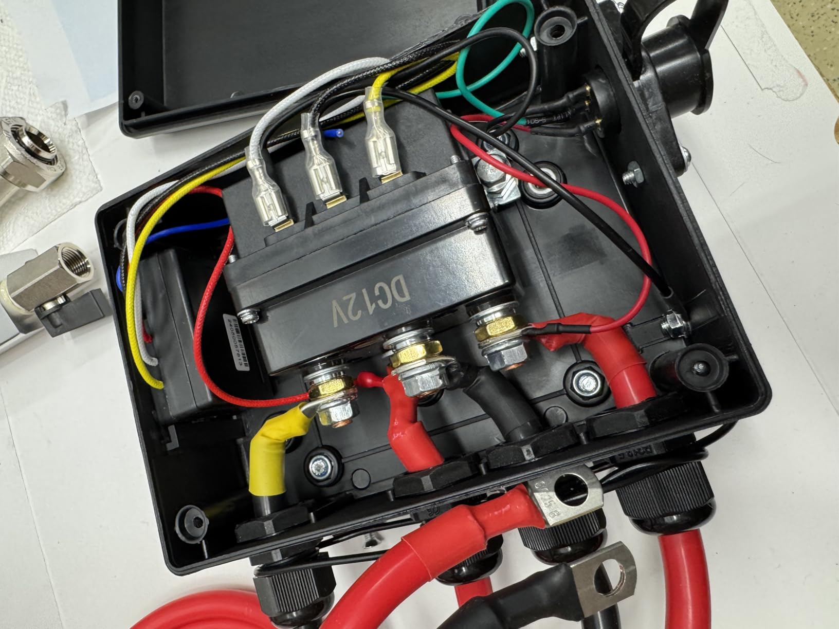 Pre-Wired Winch Control Box Kit, 12V 500A Winch Solenoid Contactor Relay & Wireless Winch Receiver & Remote Control & Jumper Cables, for 8000lbs-17000lbs ATV UTV Trailer Winches customer photo 2