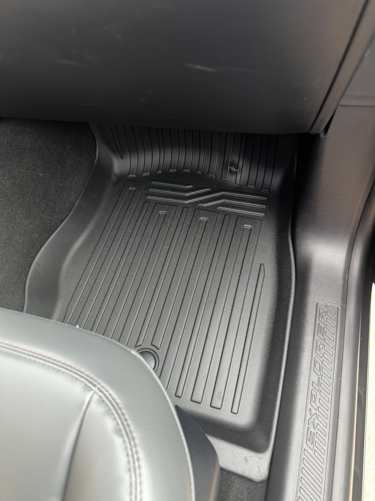 Cargo Mat with Backrest Mat for 2020-2025 2026 Ford Explorer Car Mat Accessories, All Weather TPE Cargo Liner Trunk Mat Active/ST Line/ST/Platinum(Cargo Mat with Backrest Mat) customer photo 1