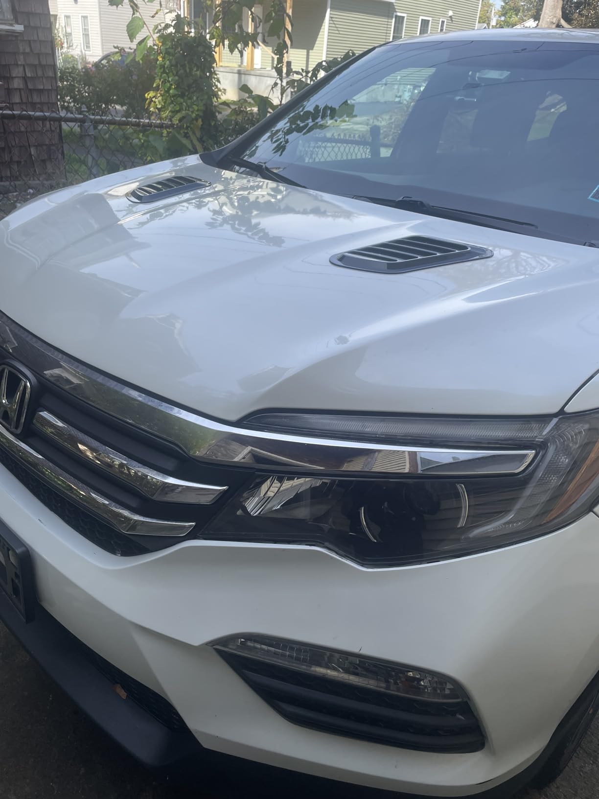 2PCS Car Hood Vents, Automotive Scoop Bonnet Air Vents Engine Hood Kit, Vehicle Exterior Decorative Air Flow Intake Trim Cover Accessories, Universal for RV, SUV, Truck (Black) customer photo 1