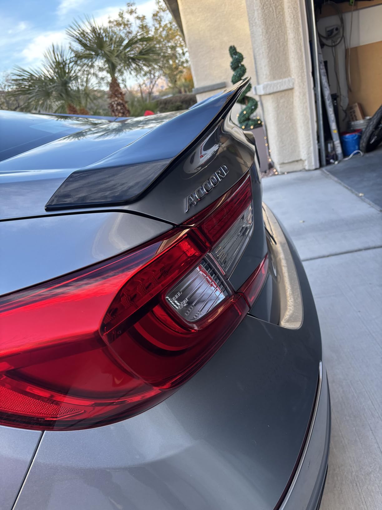 Rear Spoiler Compatible with 2018-2022 Honda Accord, R Style Duckbill Fits for 2018-2022, Exterior Trunk JDM Highkick Wing Lip (Glossy Black) customer photo 2