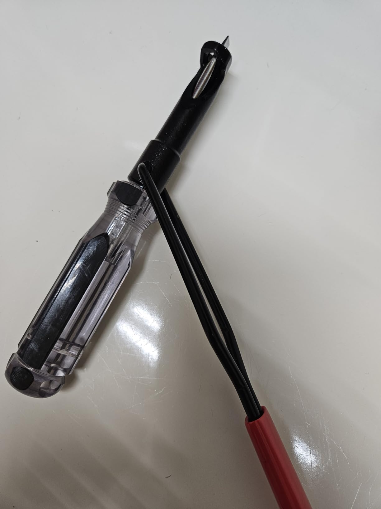 Valve Lash Adjustment Tool, with Angled Feeler Gauge,Jam Nut Valve Adjustment Tool, Slotted Valve Adjusting Stud, Compatible with Honda/Nissan/Toyota/Japanese Auto Vehicle Engines (10mm Model) customer photo 2