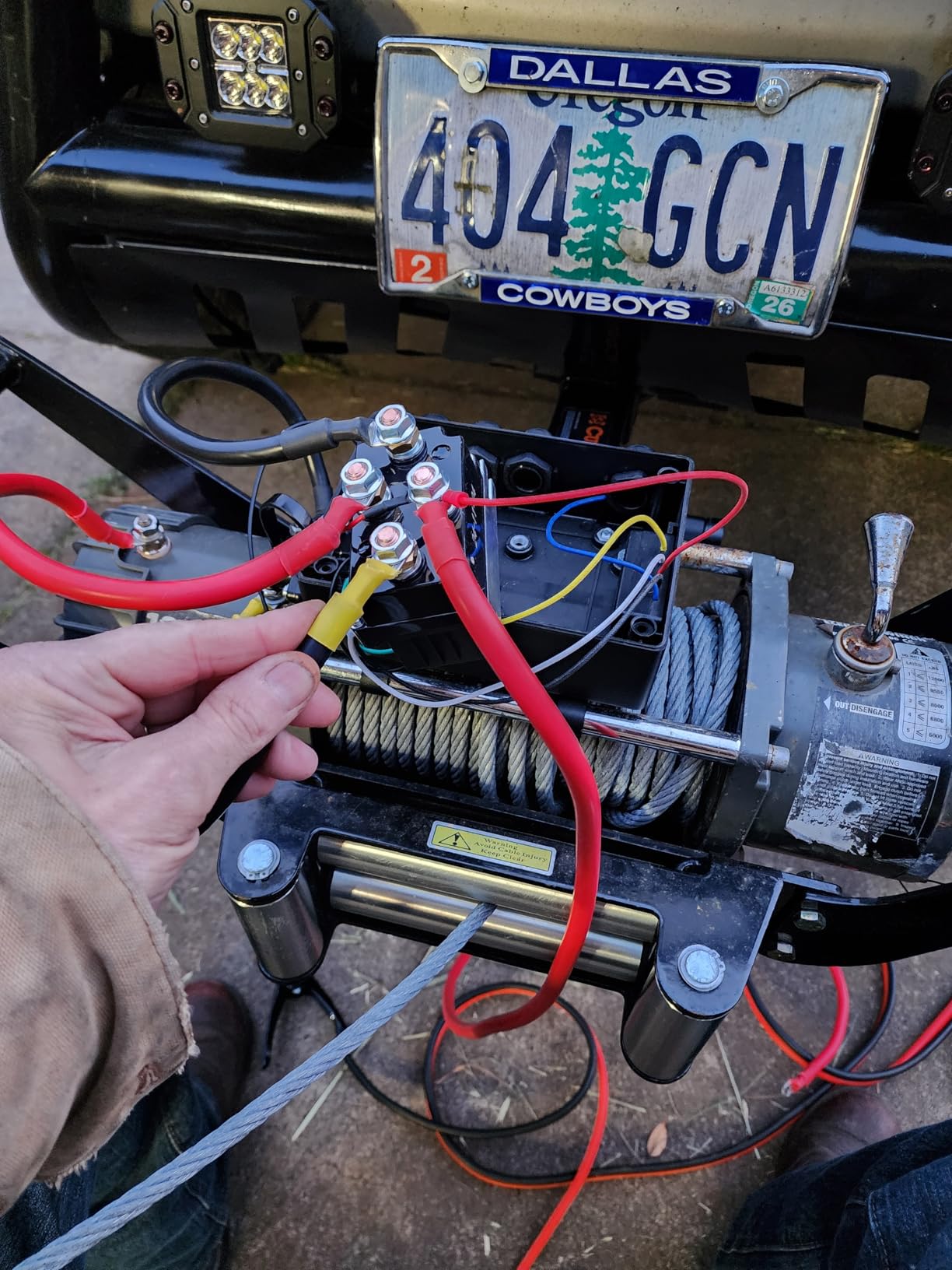 12V 500A Winch Solenoid Contactor Relay with Contactor Box and Twin Remote Control, 12v 500a Winch Solenoid Contactor Relay for 8000-17000lbs ATV UTV Truck Jeep Winches customer photo 2