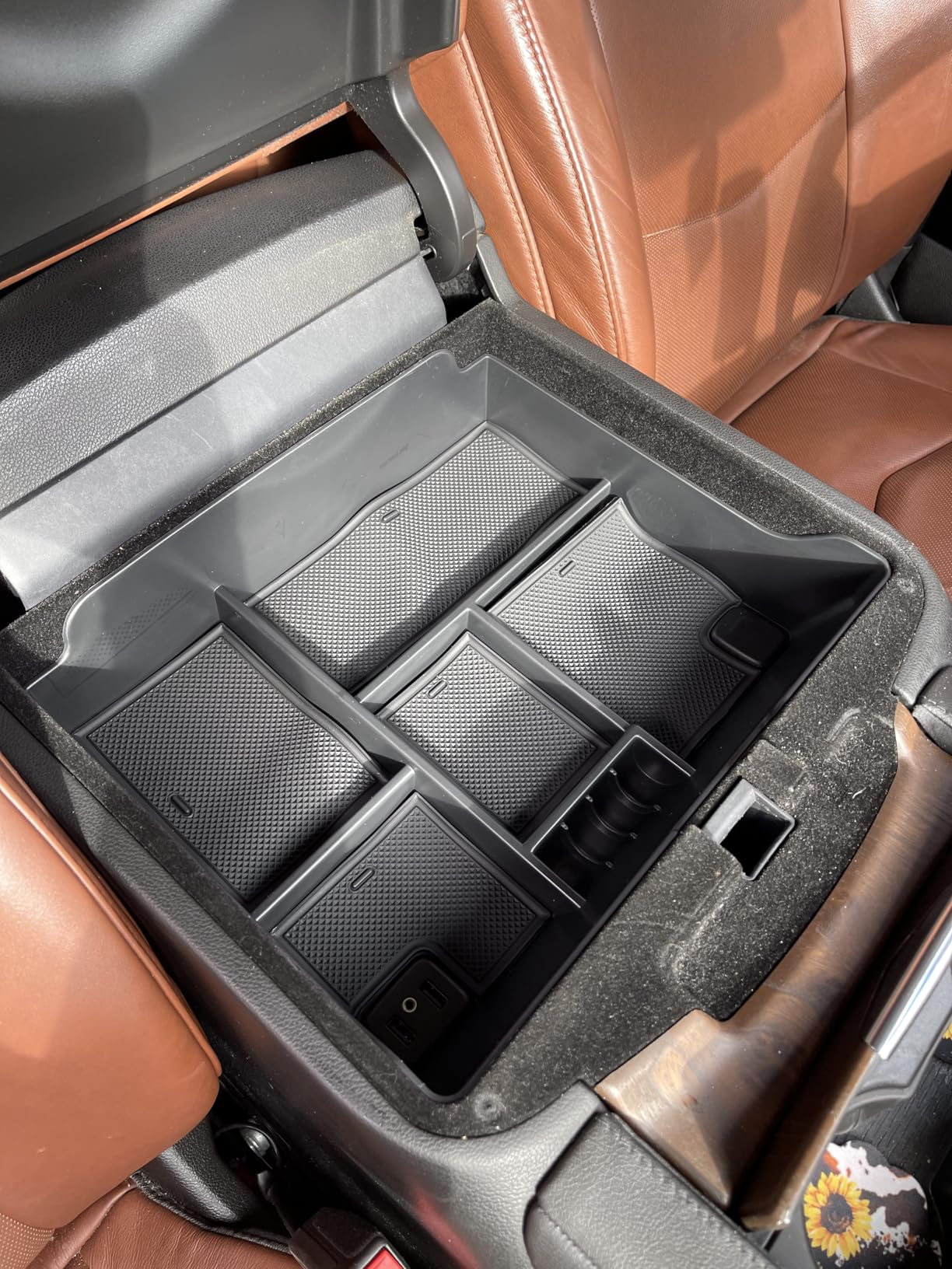 Armrest Box Storage Box Compatible with Cadillac Escalade 2015-2020,ABS Center Console Organizer Insert Tray Interior Storage Accessories customer photo 1