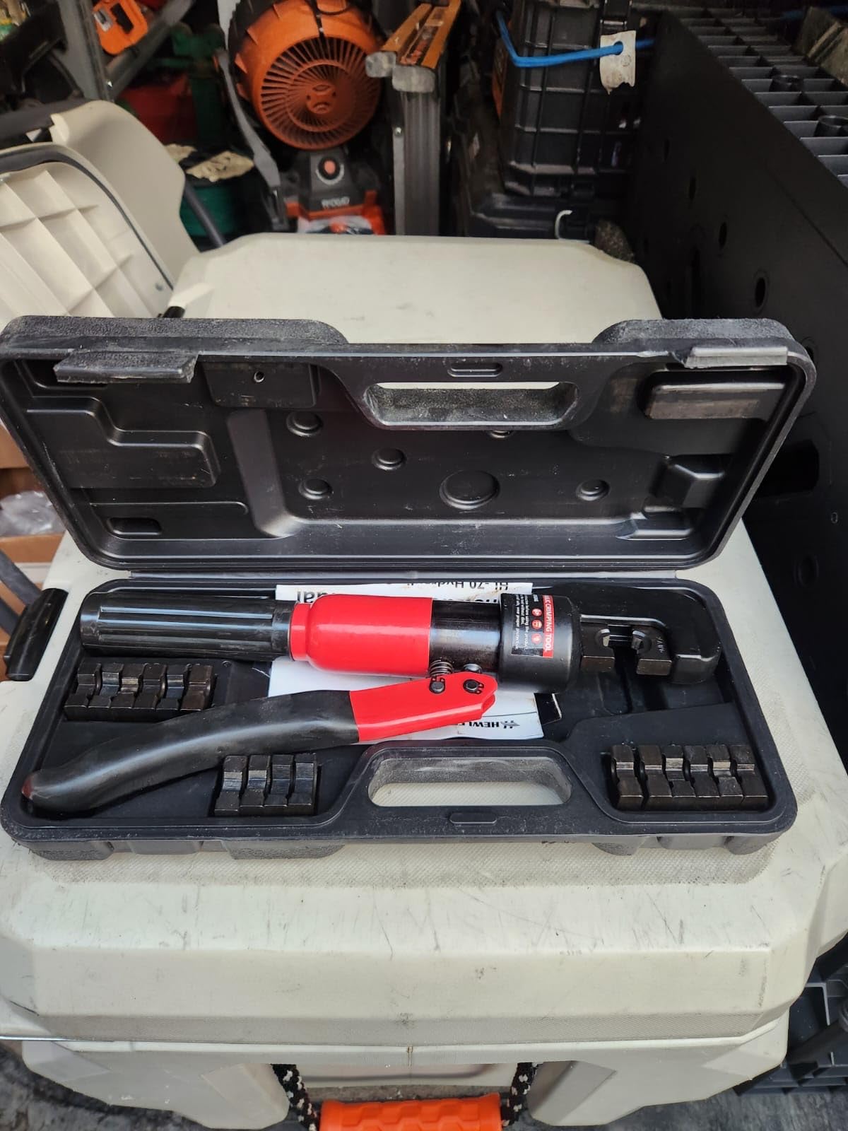 Klein Tools 3000CRKIT Ratchet Crimping Tool Set, (4) Interchangeable Dies for Heat Shrink, Non-Insulated, Insulated and Ferrule Terminal Connectors customer photo 2