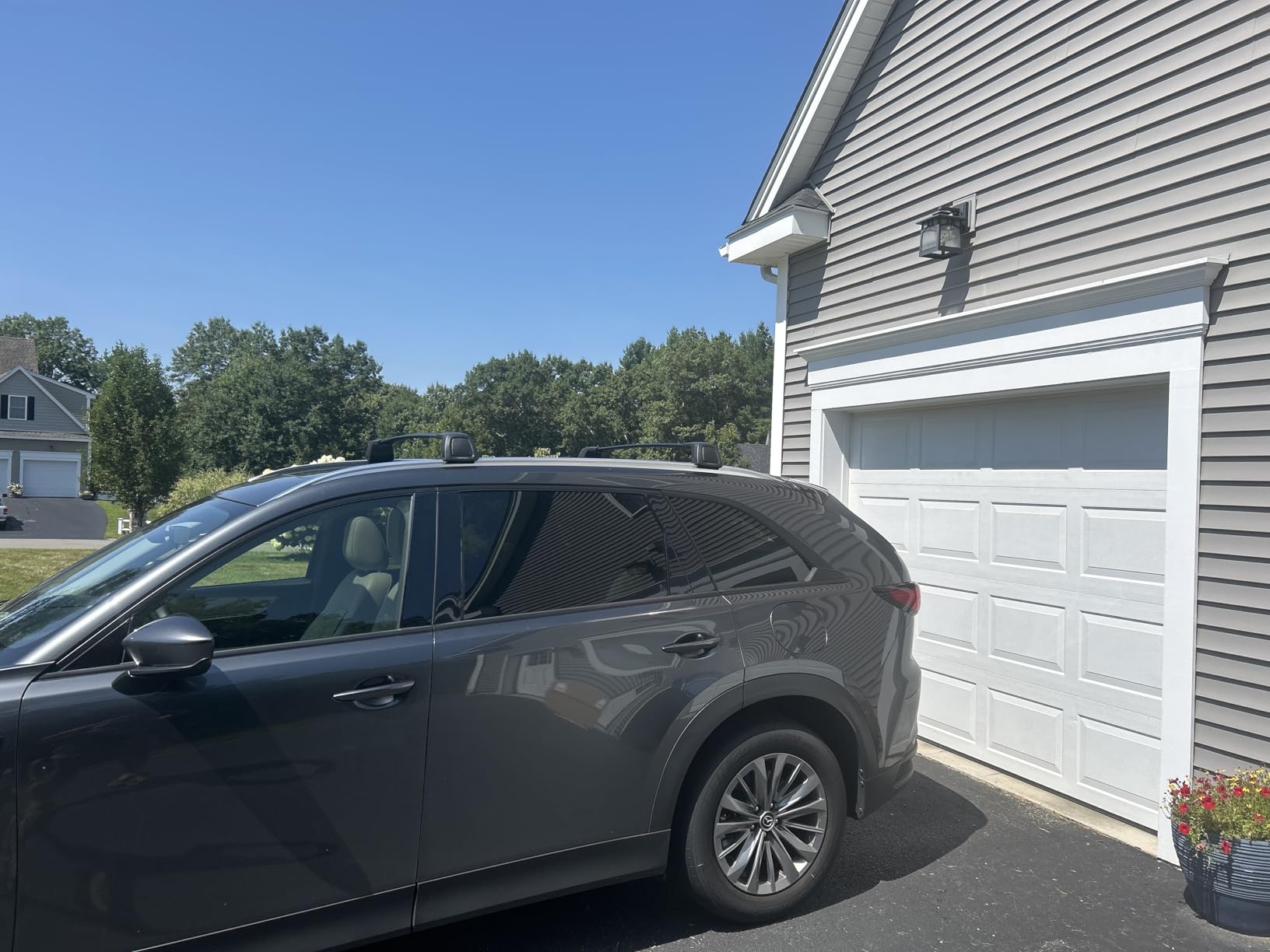 Roof Racks for Mazda CX90 & PHEV - Hidden Lock Cylinder Cross Bars, Fits Multiple Kayaks, or a Mix of Kayaks and Bikes | 2024-2026 customer photo 2
