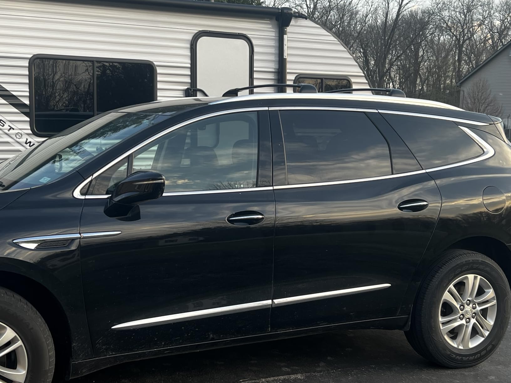 Roof Rack Cross Bars 220lbs Compatible with 2023 2024 2025 2026 Honda CRV CR-V & CRV Sport Hybrid, Heavy Duty Aluminum Crossbar Luggage Racks Roof Rails Rooftop Carrier Cargo Black customer photo 1