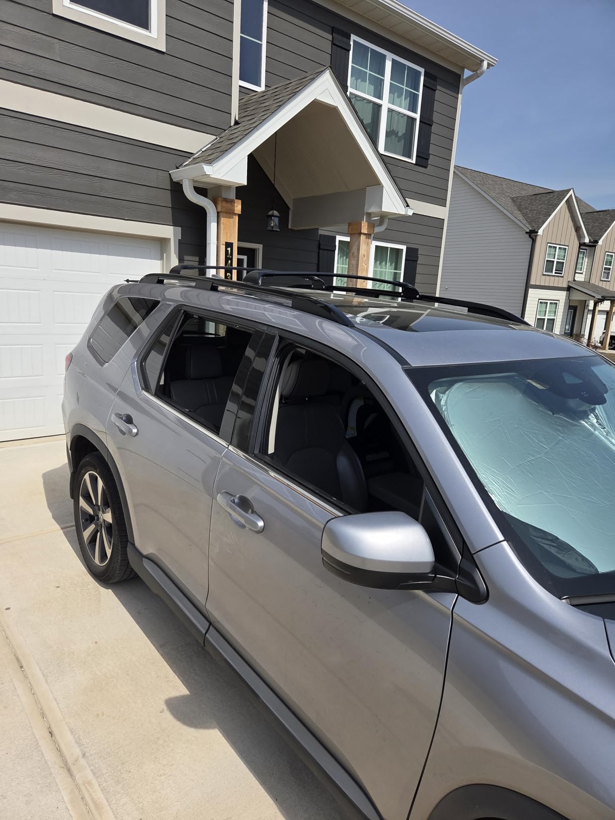 Roof Rack Cross Bars 220lbs Compatible with GMC Acadia 2017-2023, Heavy Duty All-Metal Aluminum Crossbar Luggage Racks customer photo 2