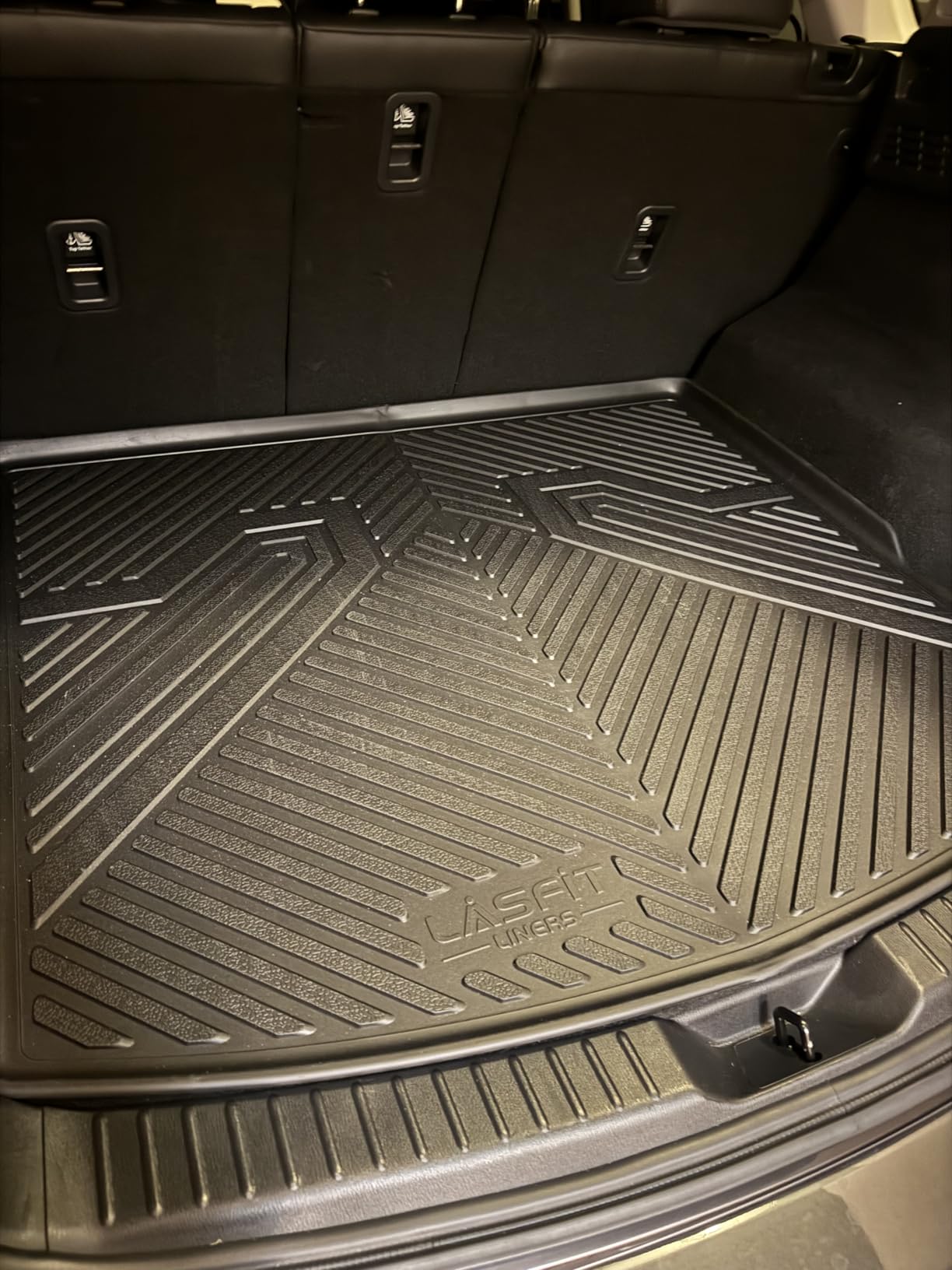 LASFIT Floor Mats & Cargo Mat for Nissan Pathfinder 7/8 Seats 2026 2025 2024 2023 2022, All Weather TPE Custom Fit Floor Liners for Pathfinder SV/SL/Platinum Car Mats & Trunk Mats Accessories, Black customer photo 1