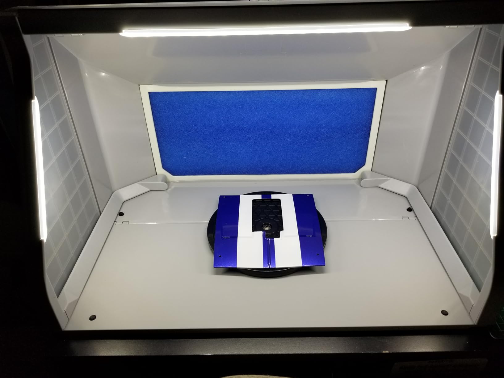 VIVOHOME Dual Fans Portable Airbrush Paint Spray Booth Kit with 4 LED Lights CRI 95, Spray Gun Racks, Turn Table and Filter Hose Airbrush Booth for Painting Model Craft customer photo 1