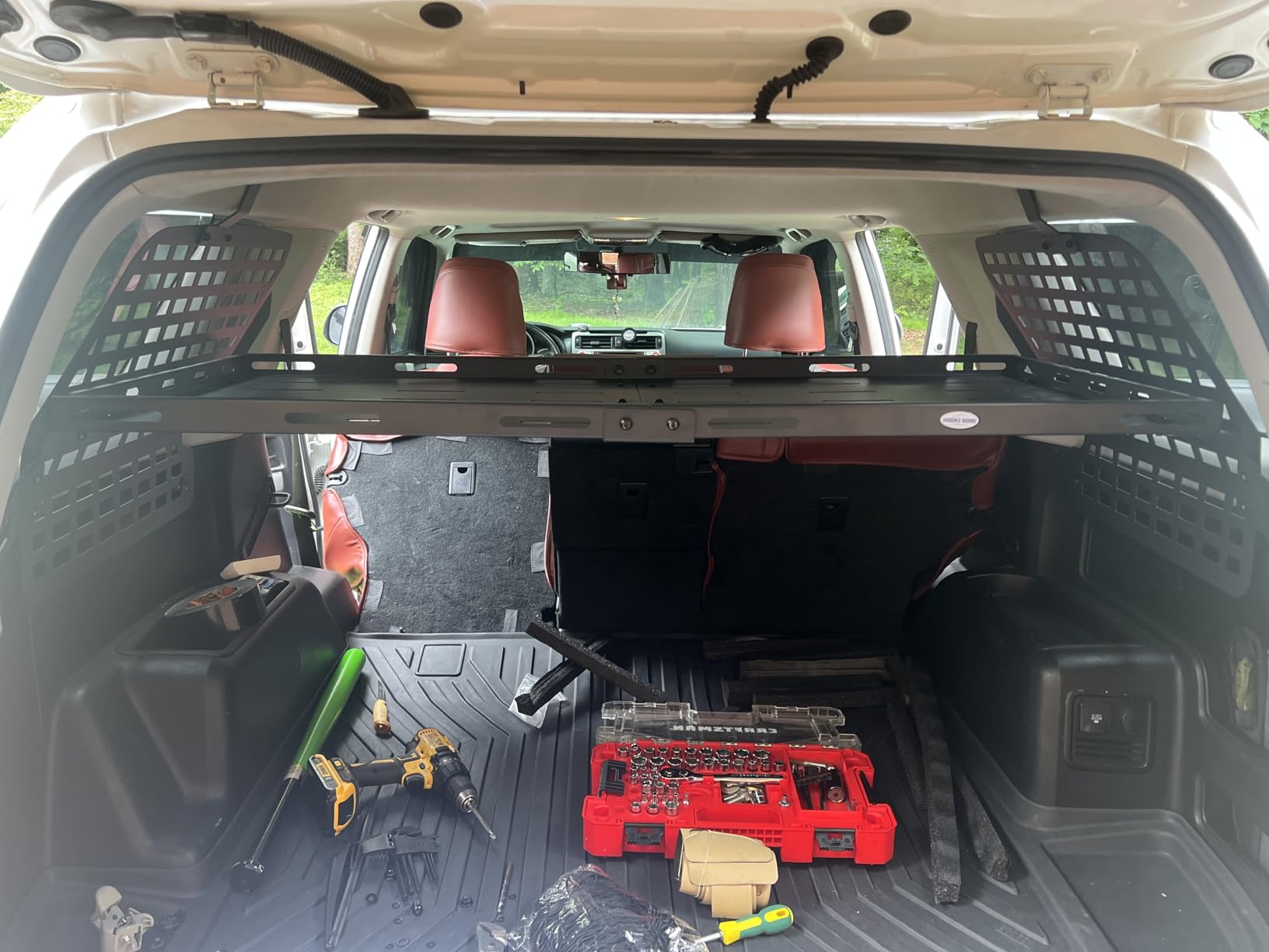 Hooke Road 4Runner Trunk Cargo Rack and Rear Window Molle Panel Kit for 2010-2024 Toyota 4Runner 5th Gen 5-Seater & 7-Seater, Interior Storage Basket Luggage Carrier Basket Shelf Tray customer photo 1