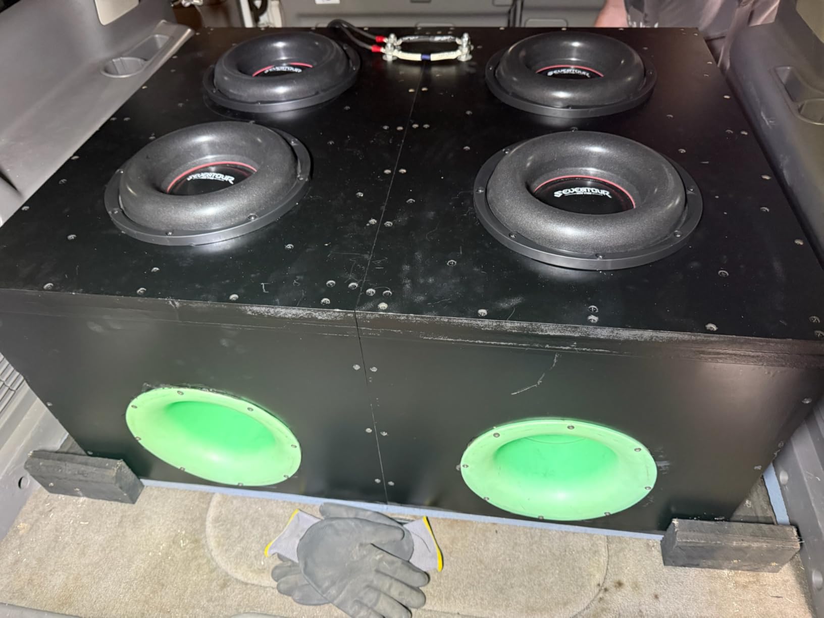Seventour 10 inch 1200W Max Power Car Audio Dual 4 Ohm Car Subwoofer customer photo 2