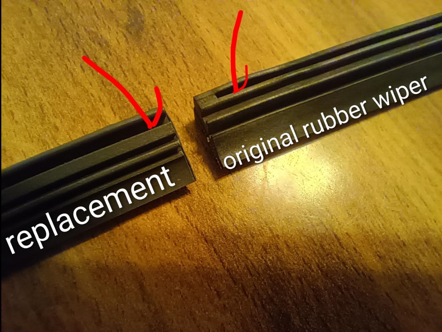 4Pcs Wiper Blade Refill, 28 inch DIY Adjustable Universal Replacement Wiper Blade Refill Replacement for Front and Rear Windshield Wiper Baldes Rubber Strip for Car, Truck, SUV customer photo 2