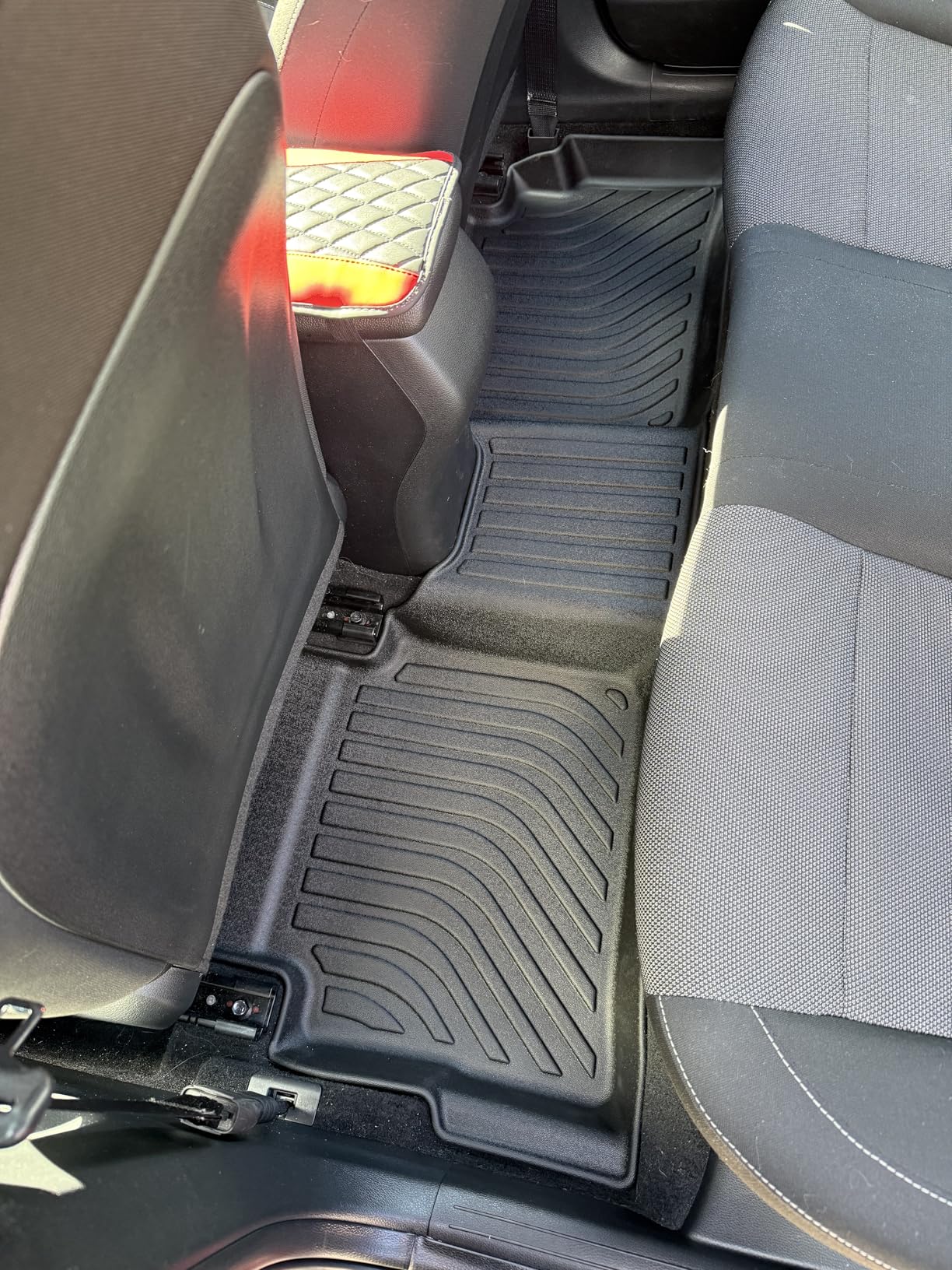 HAFIDI Floor Mats Fit for 2020-2025 2026 Lincoln Aviator 6 Seats All Weather Protection TPE Anti-Slip Automotive Floor Liners, Fits 1st & 2nd & 3rd Row Full Set Custom 2026 Aviator Accessories, Black customer photo 1