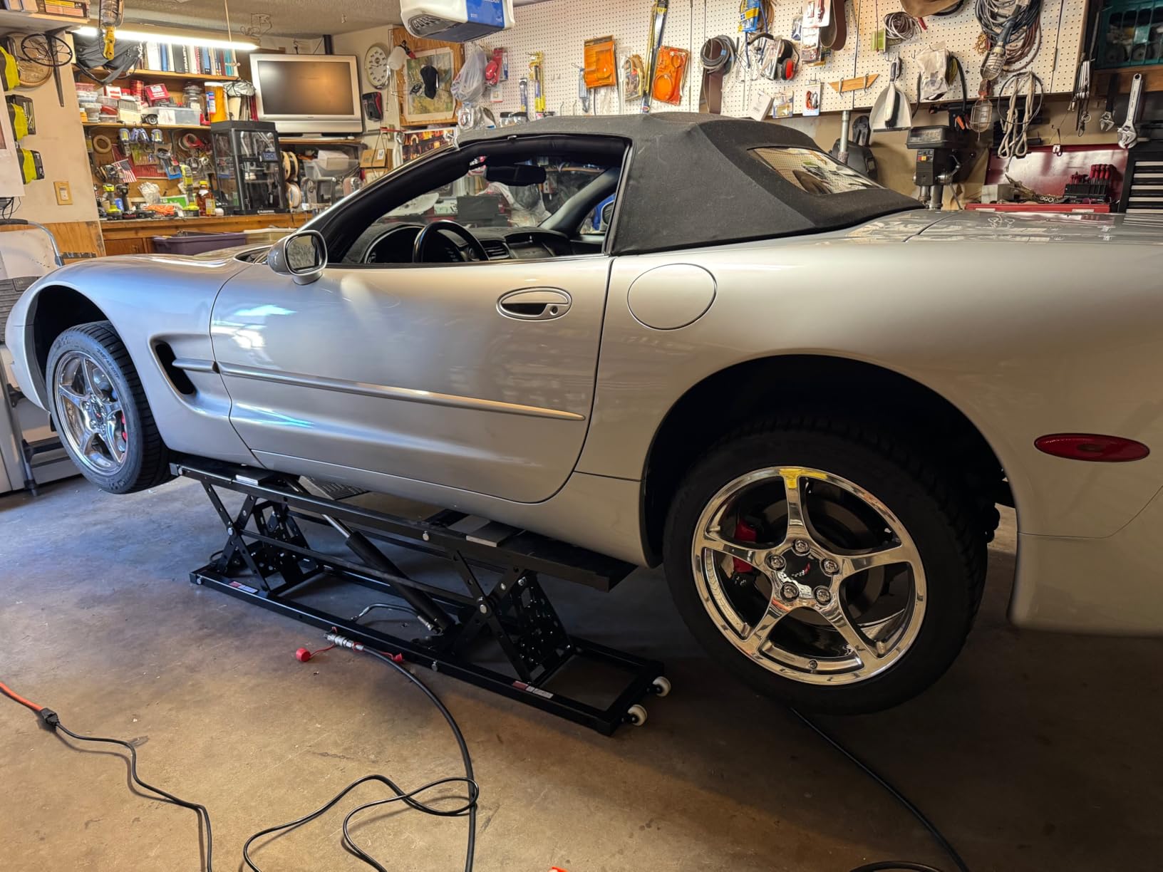 Albott 5000 LBS Portable Car Lift, Adjustable Quick Jack with 26