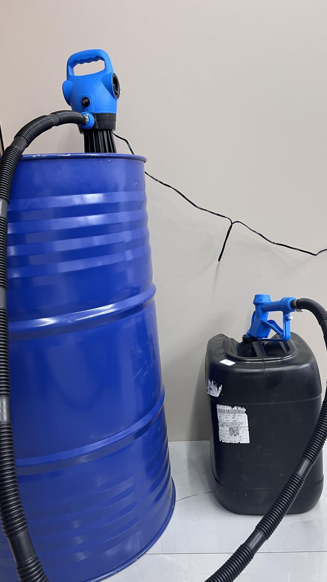 Electric Drum Barrel Pump with 120V AC/12V DC Power,55 Gallon Drum Pump with Built-in 2-Inch Bung Adapter, 5 Gallons Per Minute Flow Rate, for DEF, Diesel, Water, Antifreeze customer photo 1