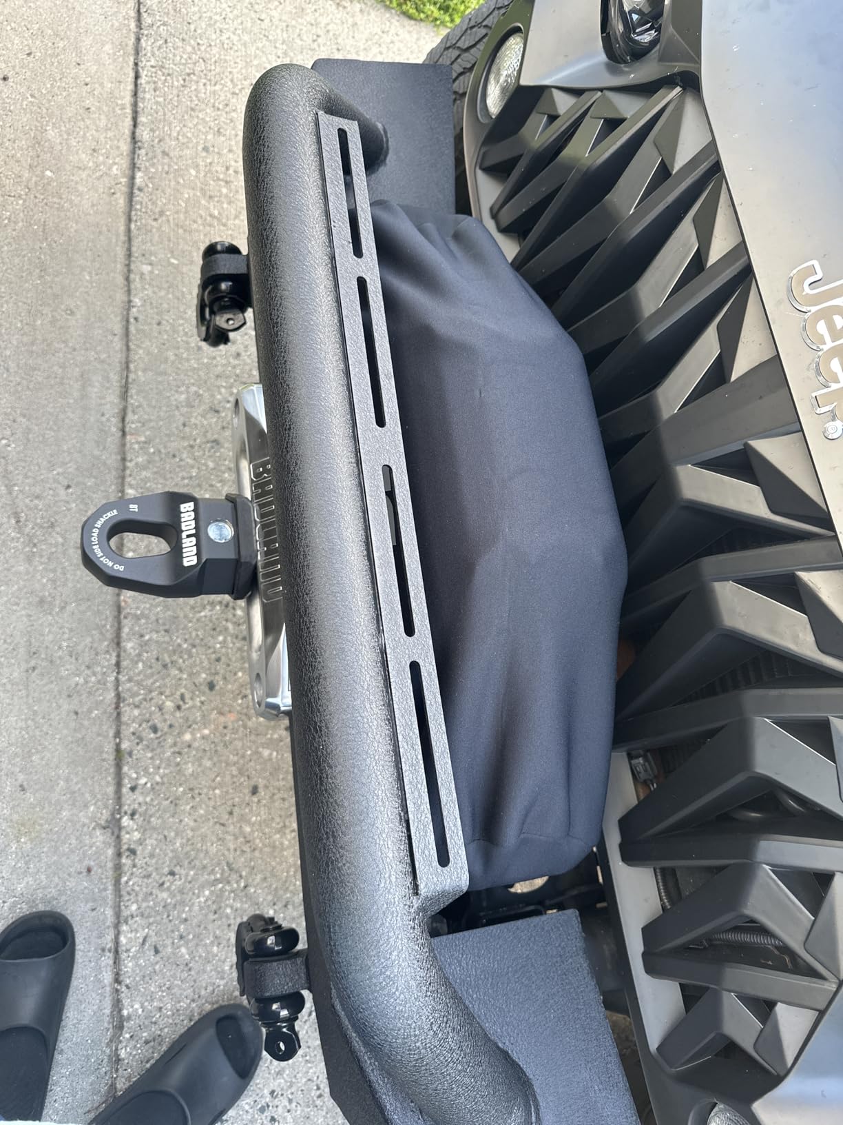 Rough Country Winch Cover - Waterproof Vinyl-Lined Protection for 9500-12000 LB Winches, Shields from Dirt, Rain, Snow & UV customer photo 1