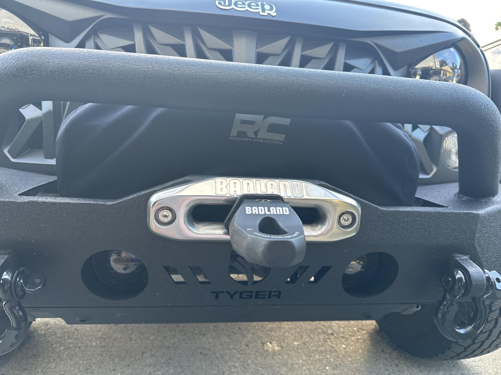 Rough Country Winch Cover - Waterproof Vinyl-Lined Protection for 9500-12000 LB Winches, Shields from Dirt, Rain, Snow & UV customer photo 2