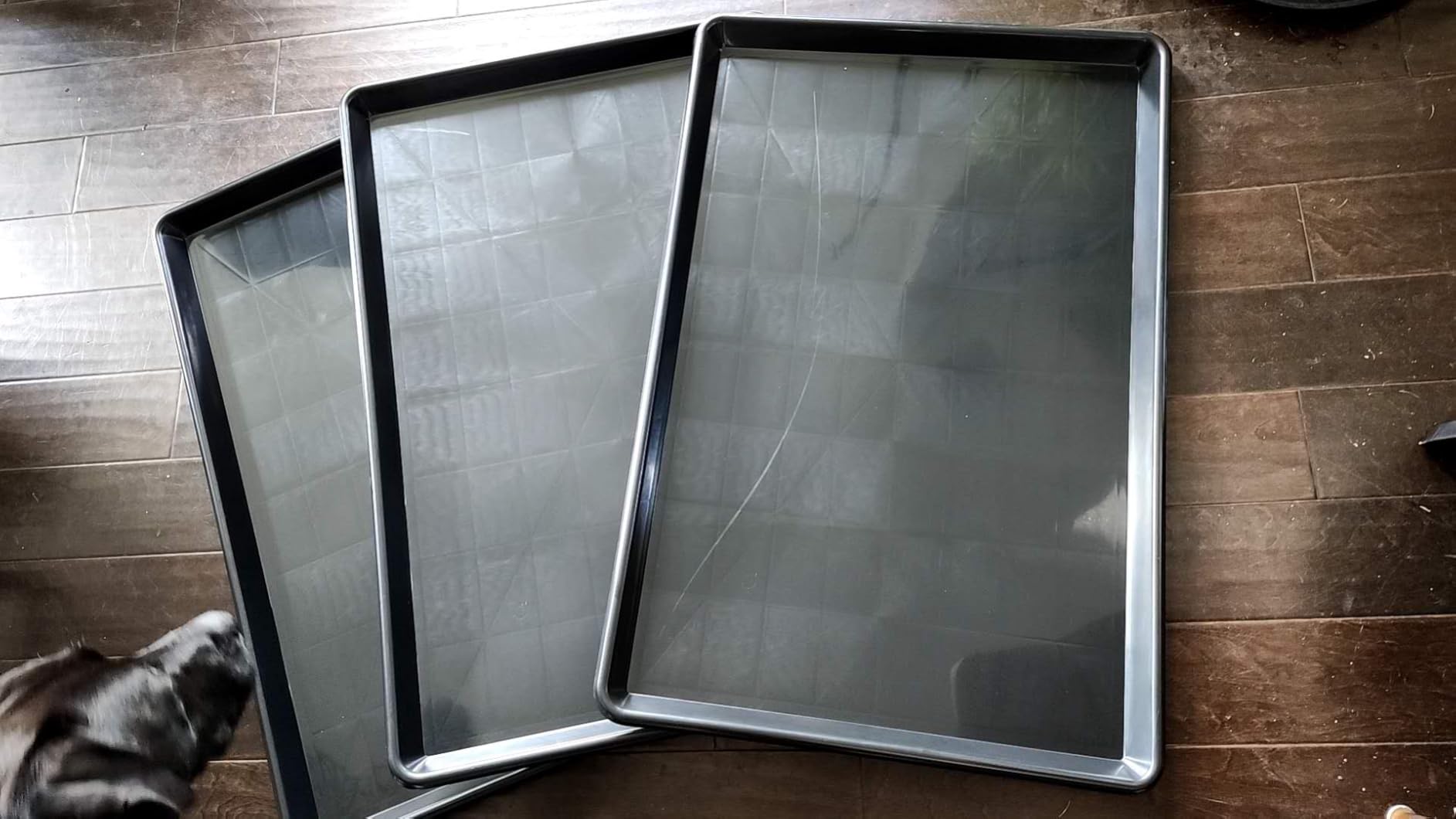 3Pcs Oil drip pan for under car, 35.2 x 23.4 Drip pan for car, Large drip tray, Oil drip pan For Garage Floor customer photo 1