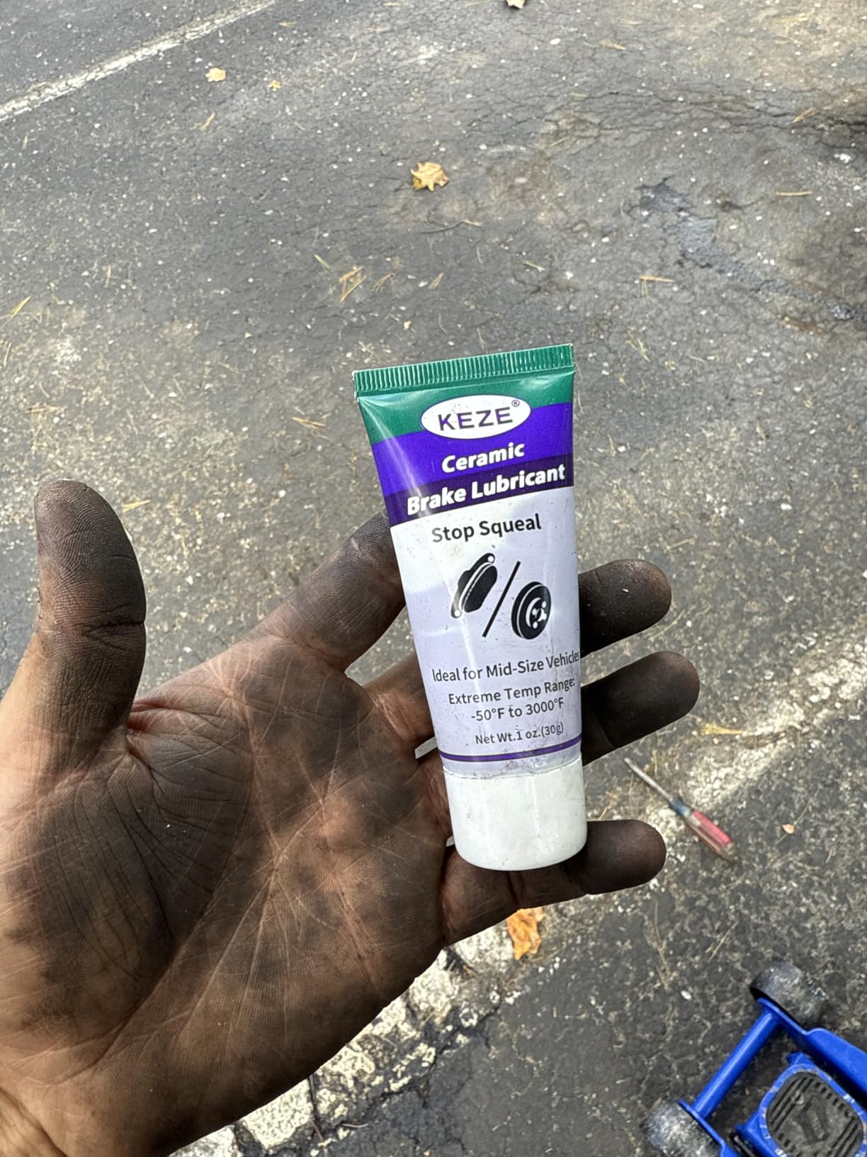 Keze Copper Anti Seize Thread Lubricant Grease Antiseize Compound for Automotive Spark Plug Bolts, 1 Oz customer photo 1