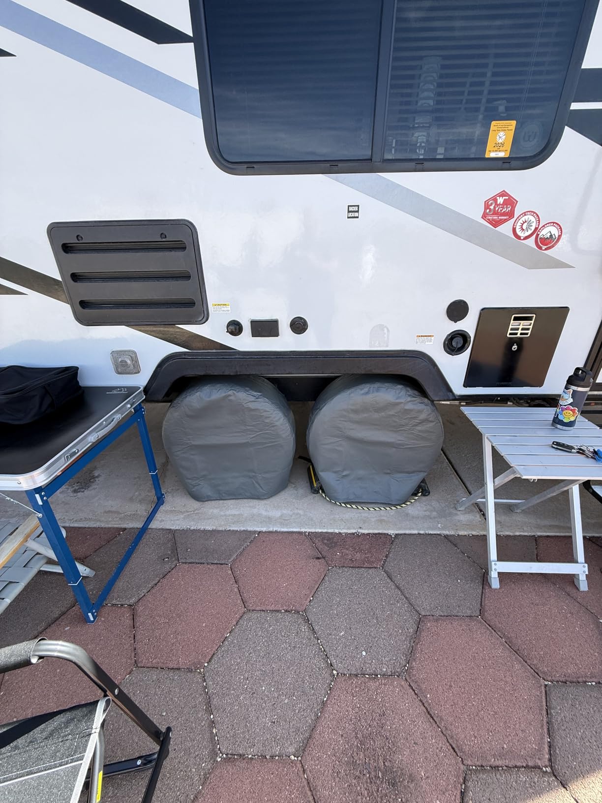 TIRESHIELD PRO Tire Covers Set of 4 - Heavy Duty All-Weather UV-Resistant Wheel Covers w/StormLock-System - Year-Round Protection for Your RV, Camper, Truck, Car & Trailer Tires w/ 26-28.75