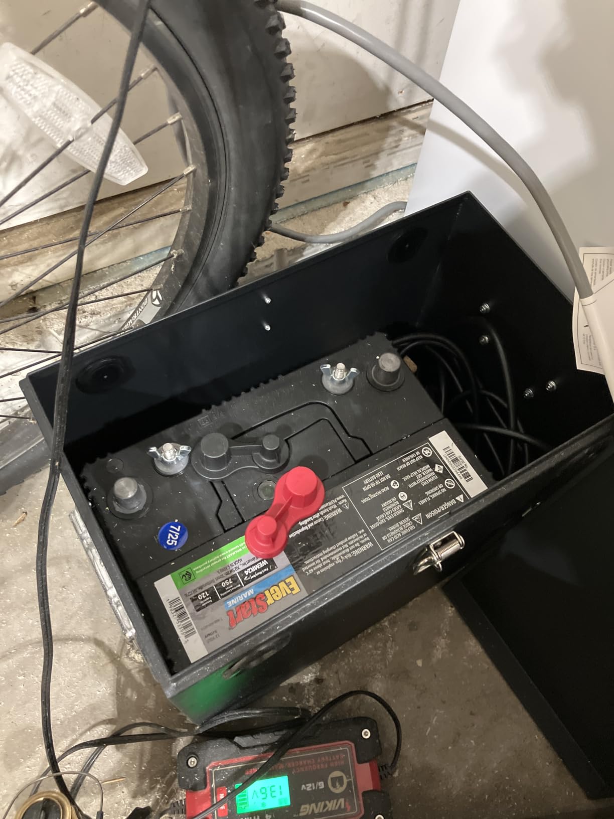 Stainless Steel 12V Car/RV/Marine Battery Box - Black Battery Relocation Kit for Trailer, Boat, Trolling Motor (27 Series) customer photo 1