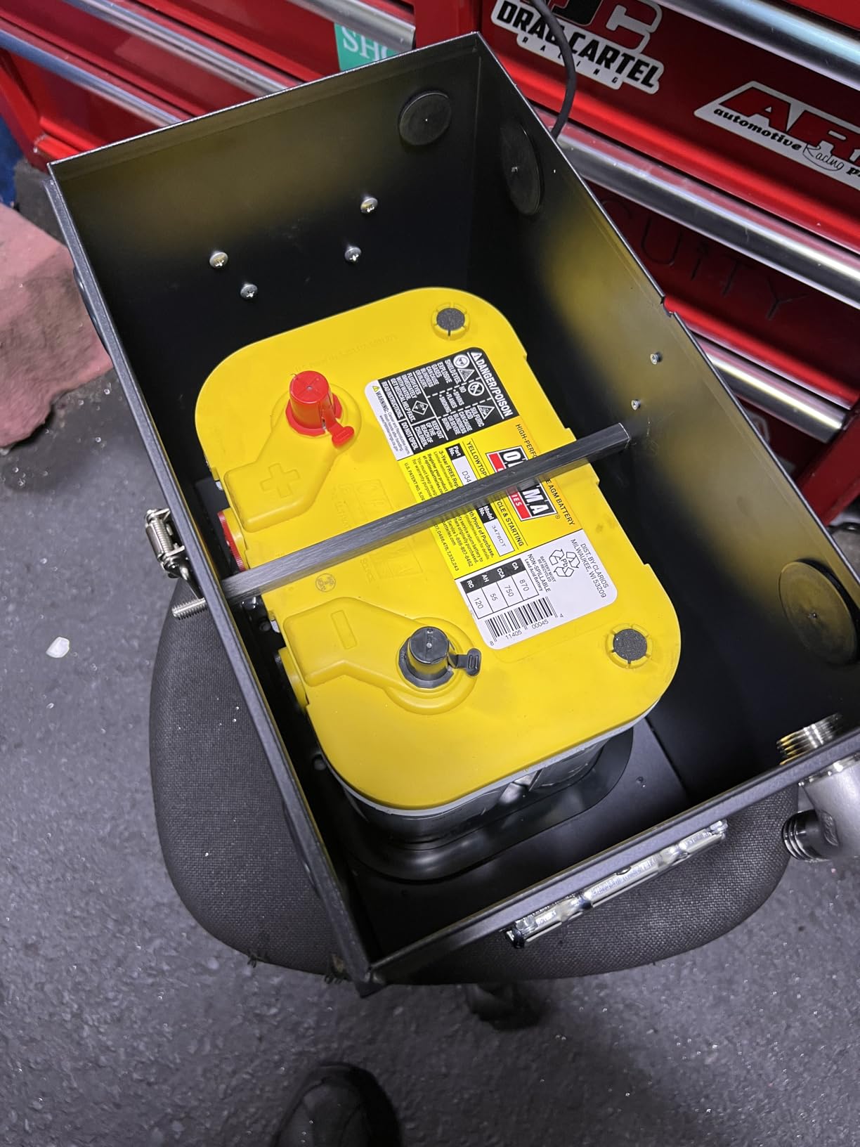 Stainless Steel 12V Car/RV/Marine Battery Box - Black Battery Relocation Kit for Trailer, Boat, Trolling Motor (27 Series) customer photo 2