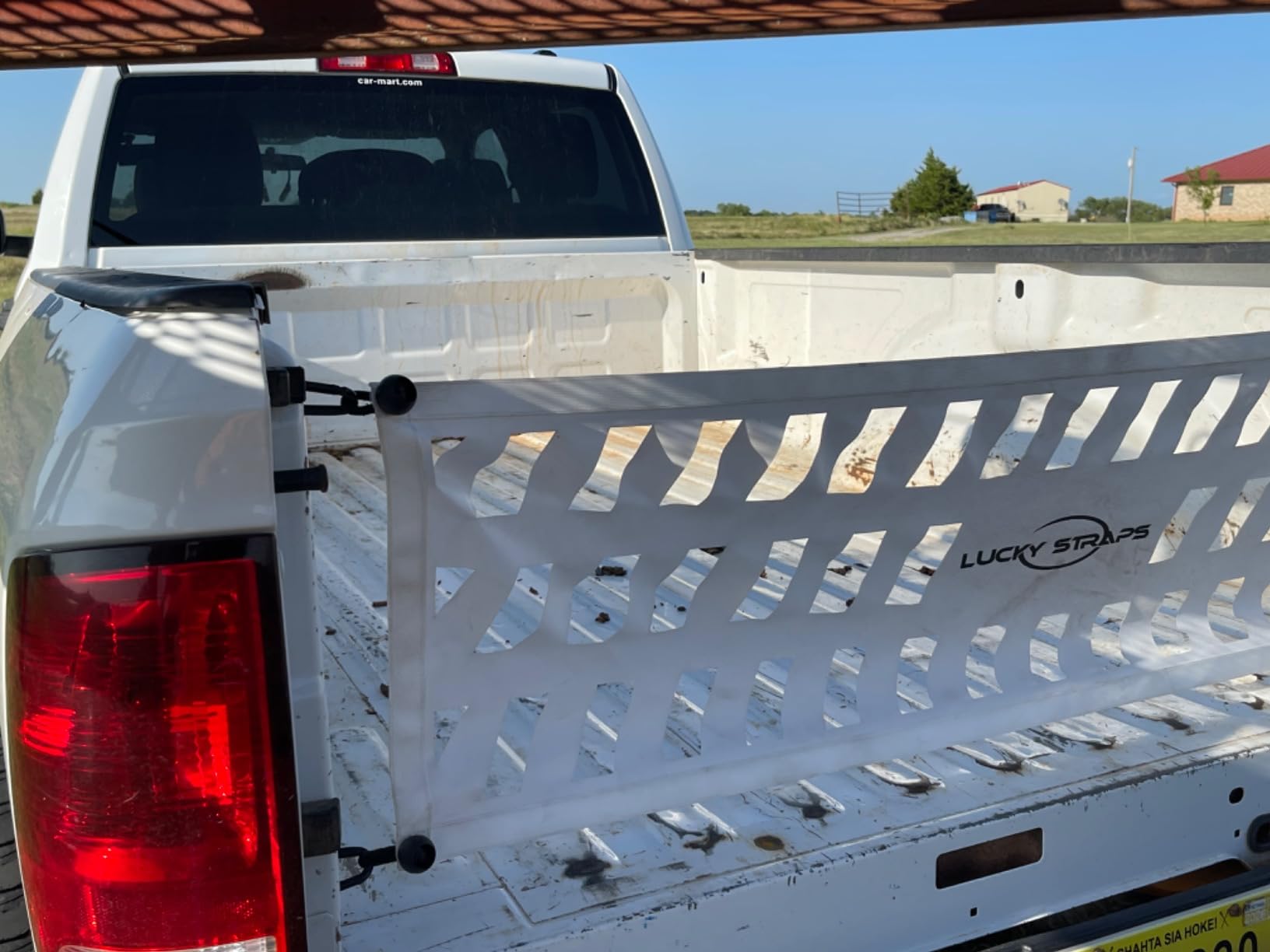 Tailgate Cargo Net with Adjustable Ratchet Rope, 60'' x 18'' Heavy Duty Tailgate Mesh for Pickup Truck Bed, Tailgate Netting for Full Size Truck from Chevrolet, Ford, Toyota, GMC, Jeep (Black) customer photo 1