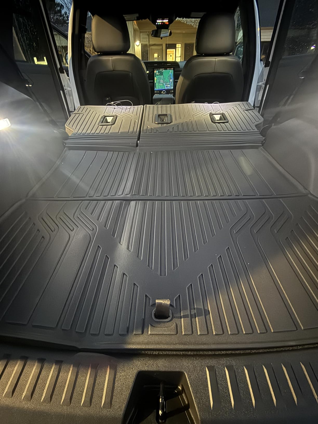 Cargo Liners & Backrest Mat for 2025 2026 Chevy Equinox Fuel (Only for Gas) & 2025 2026 GMC Terrain, All Weather TPE Trunk Mat Back Seat Cover customer photo 2