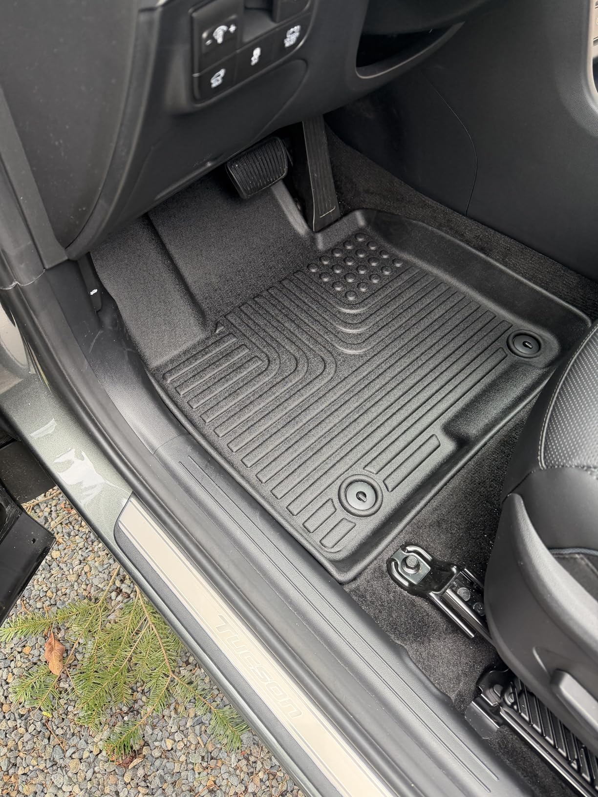 Wayhigh-for 2024 2025 2026 Mazda CX-90 & CX90 PHEV 7 Seater (2nd Row Captain Seat or Bucket Seat) All Weather Floor Mats Cargo Liner Set TPE Trunk Mat Waterproof Floor Liners CX90 Accessories-Black customer photo 1