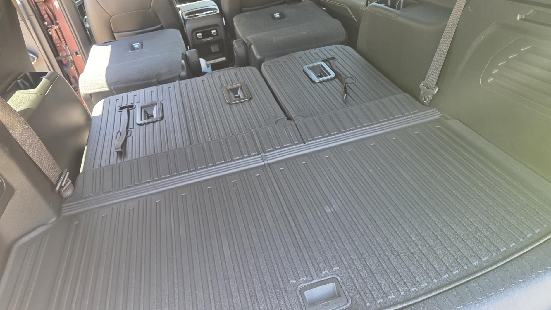 Floor Mats Cargo Liner for 2024 2025 2026 GMC Acadia (Only 7 Seats), All Weather TPE Mats Set Trunk Mat & 3rd Row Backrest Mat Door Sill Protectors customer photo 2