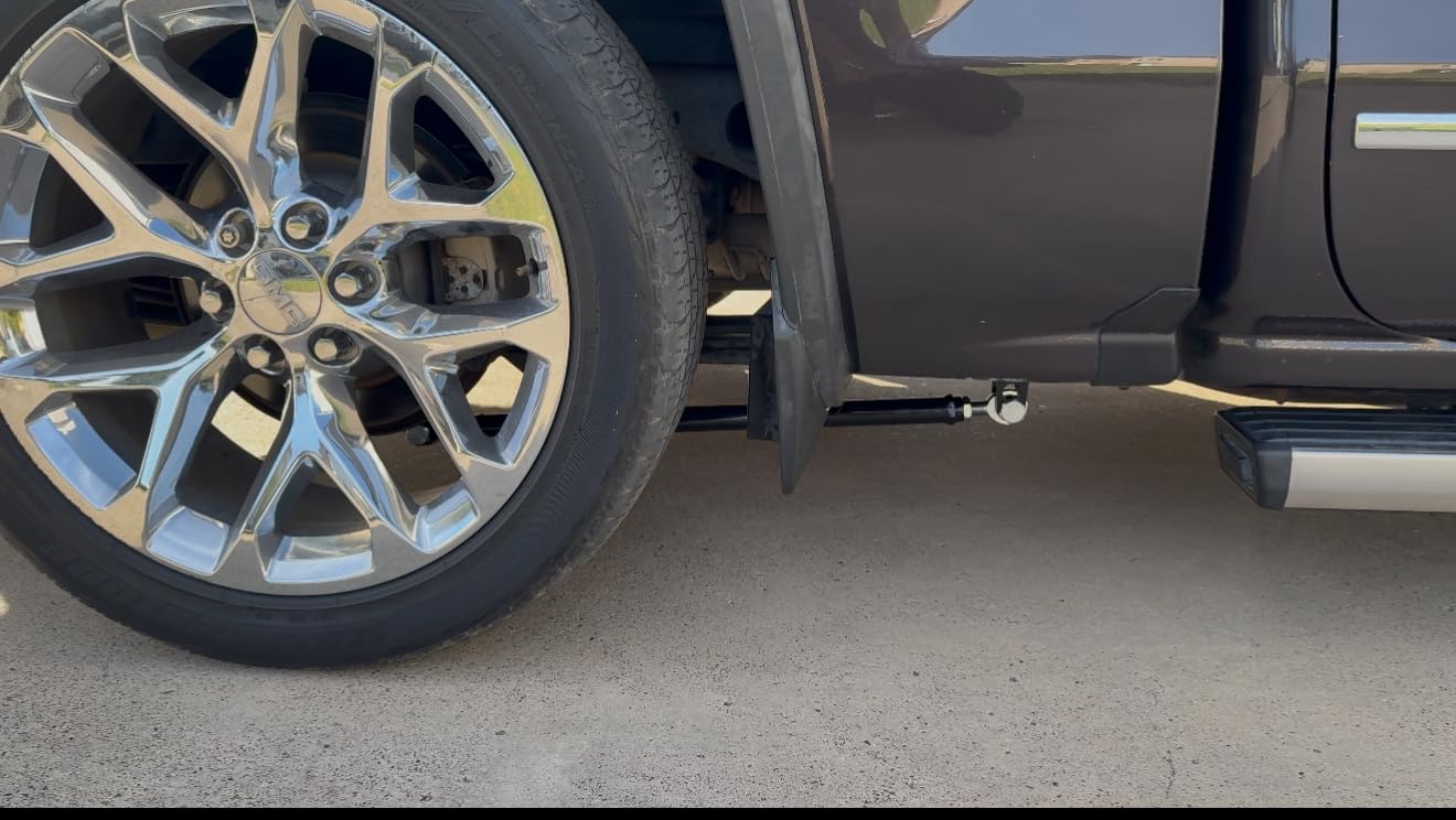 Traction Tie Bar Compatible with 1999-2018 Chevy Silverado GMC Sierra Axle Flipped Truck Traction Bars (Black) customer photo 1