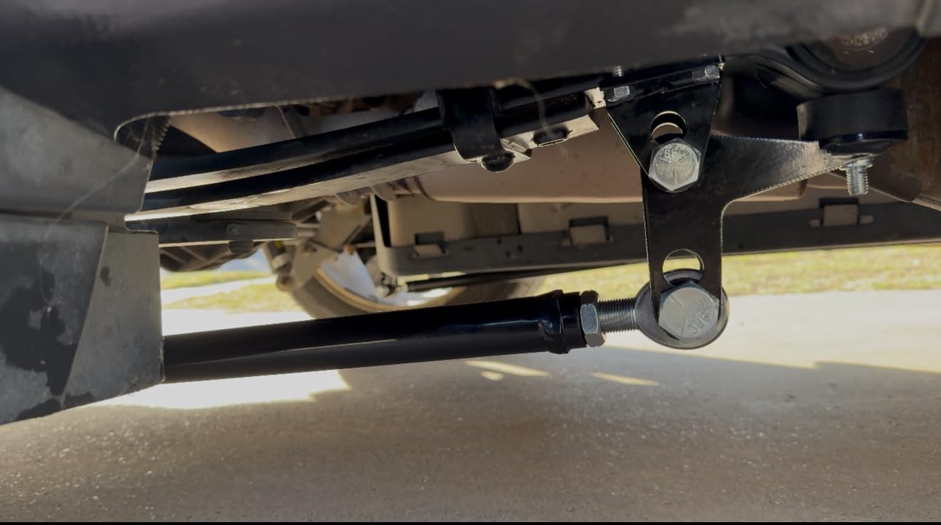 Traction Tie Bar Compatible with 1999-2018 Chevy Silverado GMC Sierra Axle Flipped Truck Traction Bars (Black) customer photo 2