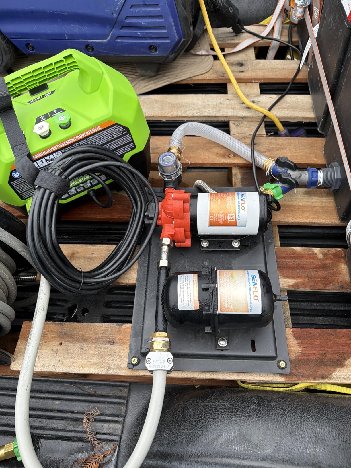 SEAFLO 33 Series Water Pump and Accumulator Tank System - 115V, 3.3 GPM, 45 PSI, 0.2-Gallon Tank | Reduces Cycling | For Marine, RV, Off-Grid, and Home Use | 4-Year Warranty customer photo 1