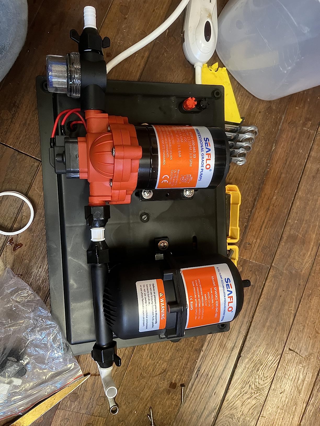 SEAFLO 33 Series Water Pump and Accumulator Tank System - 115V, 3.3 GPM, 45 PSI, 0.2-Gallon Tank | Reduces Cycling | For Marine, RV, Off-Grid, and Home Use | 4-Year Warranty customer photo 2