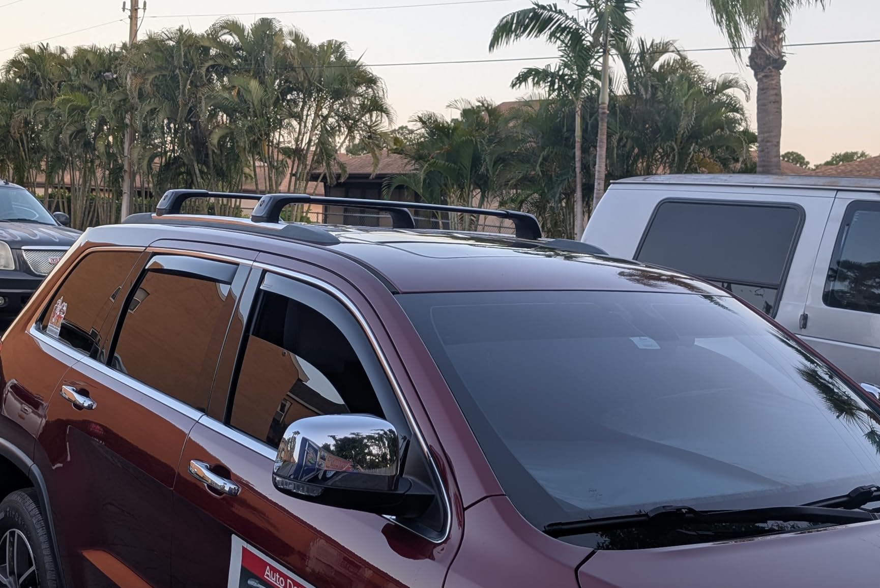 Tuyoung All Aluminum Cross Bars Roof Racks Compatible with GMC Acadia 2017-2023, Lockable 260lbs Heavy Duty Roof Rails customer photo 2