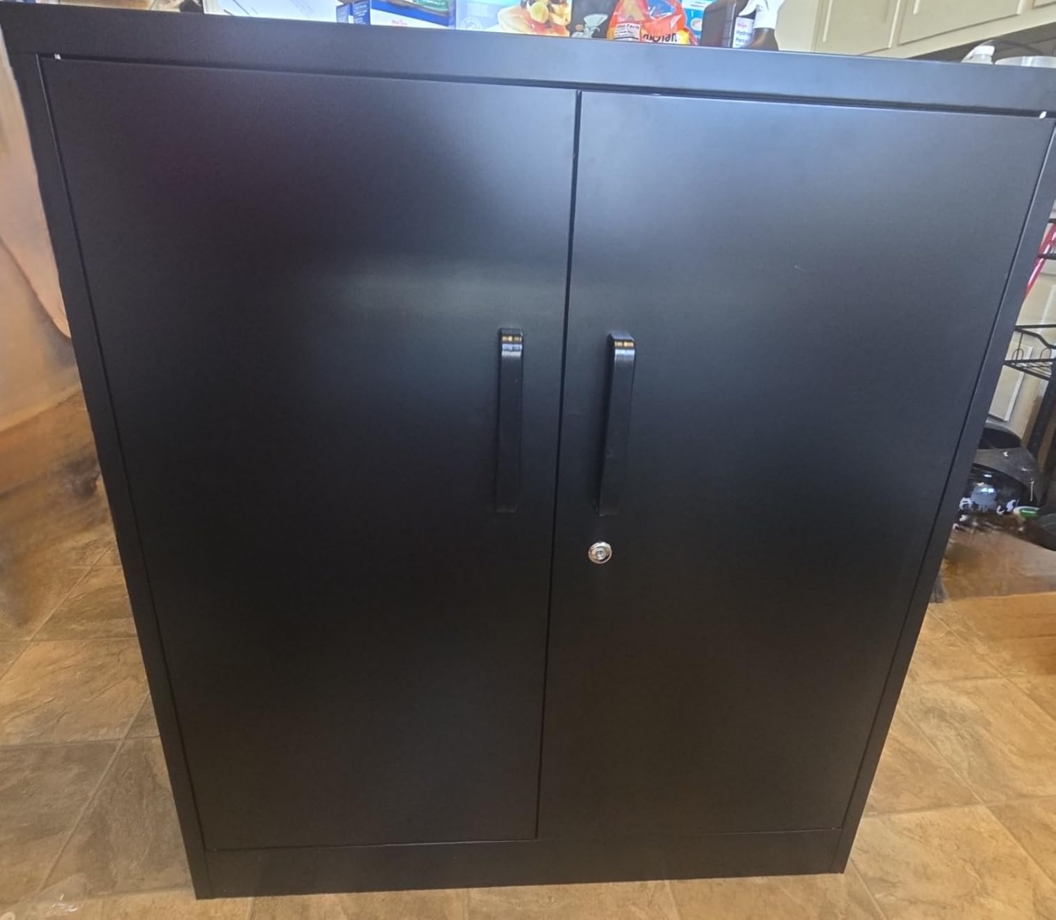 Yizosh Metal Garage Storage Cabinet with Locking Doors and Adjustable Shelves, 74