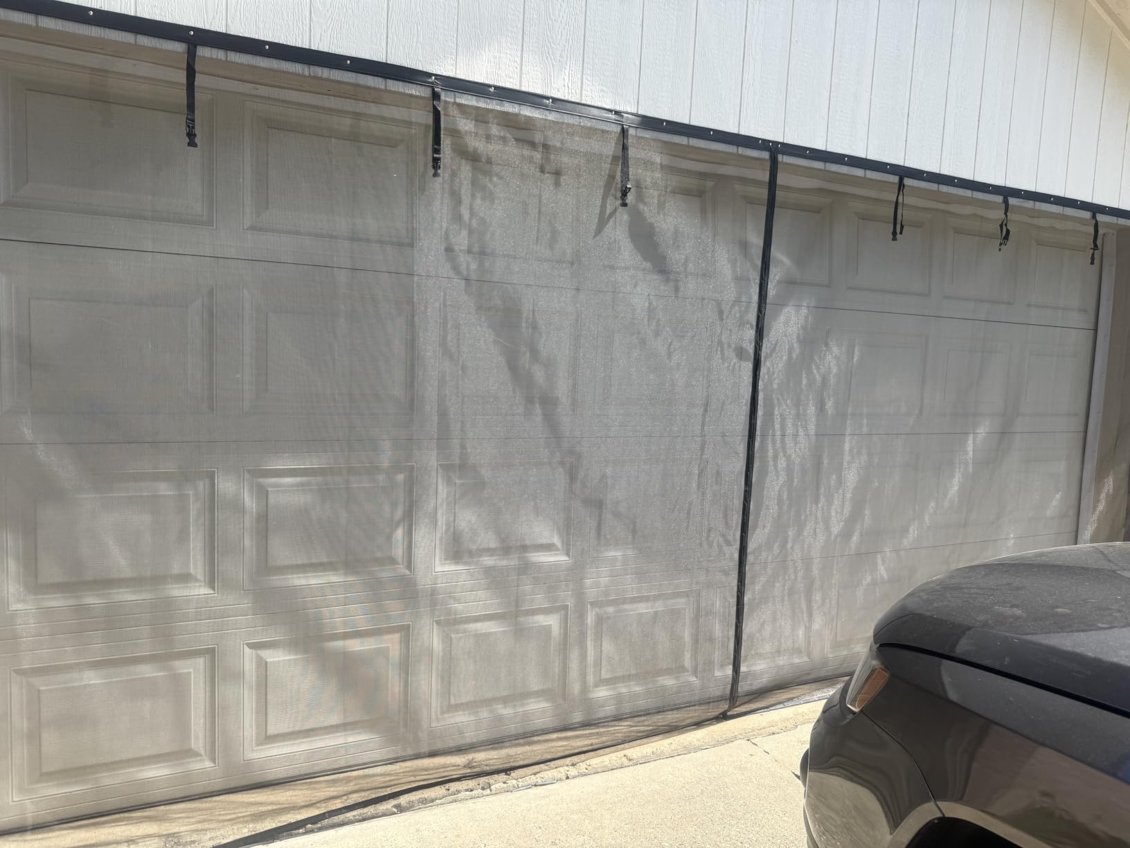 Garage Door Seal Top and Sides - 36 FT TPE Weather Stripping Garage Door Seal Replacement Weatherproofing Universal Sealing, Black customer photo 1