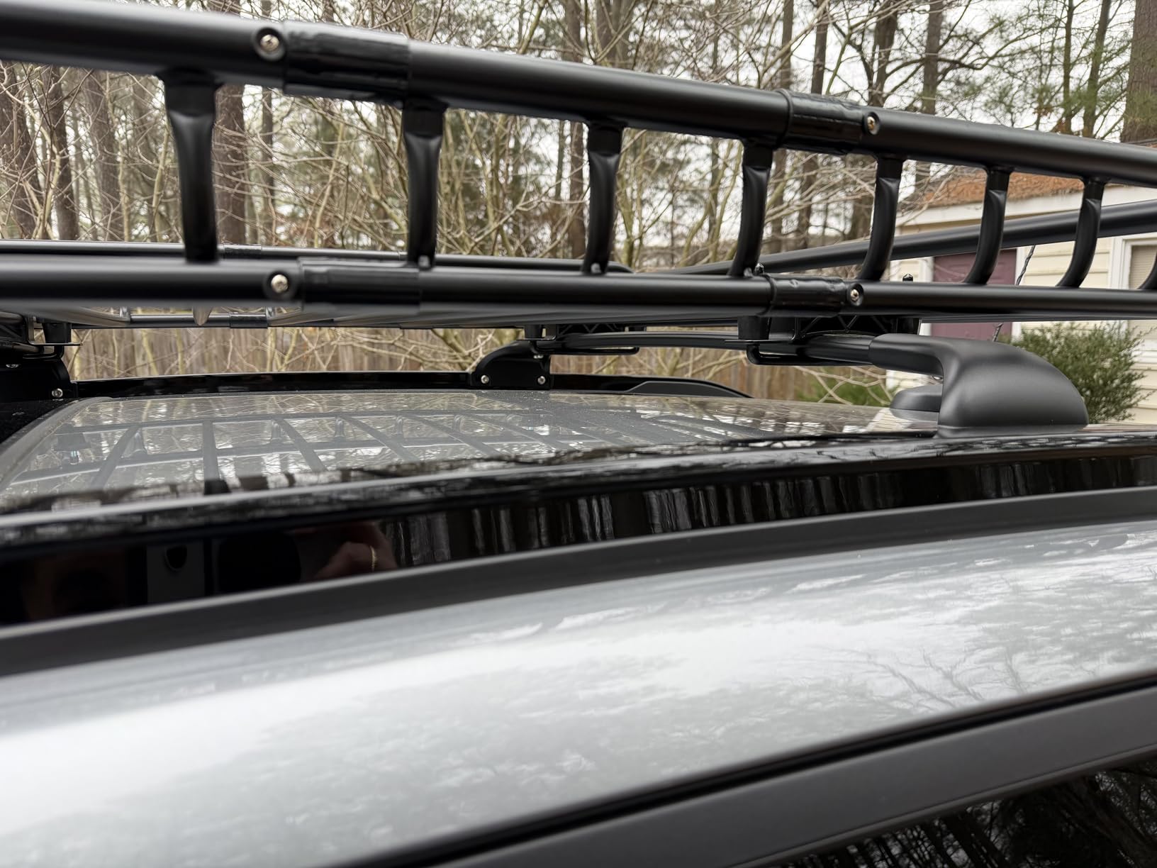 FengYu Roof Rack Cross Bars 220lbs Compatible with Honda CRV CR-V 2017-2022 with Side Rails (Not for 2023 2024 2025 2026), All-Metal Aluminum Roof Rails Crossbars Rooftop Cargo Bar Black Luggage Racks customer photo 1