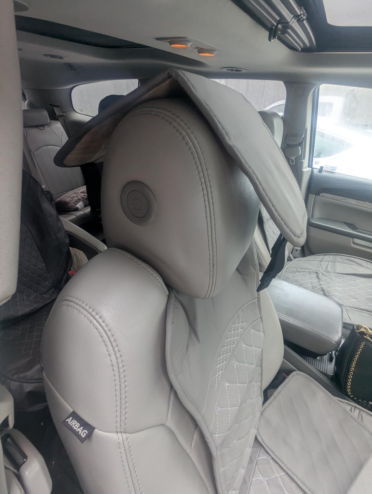 Front Car Seat Covers for Buick, Leather Waterproof Seat Protector Custom Fit Buick Enclave Encore GX Envision Regal Lacrosse Lucerne Verano, 2 Pack, Black customer photo 2