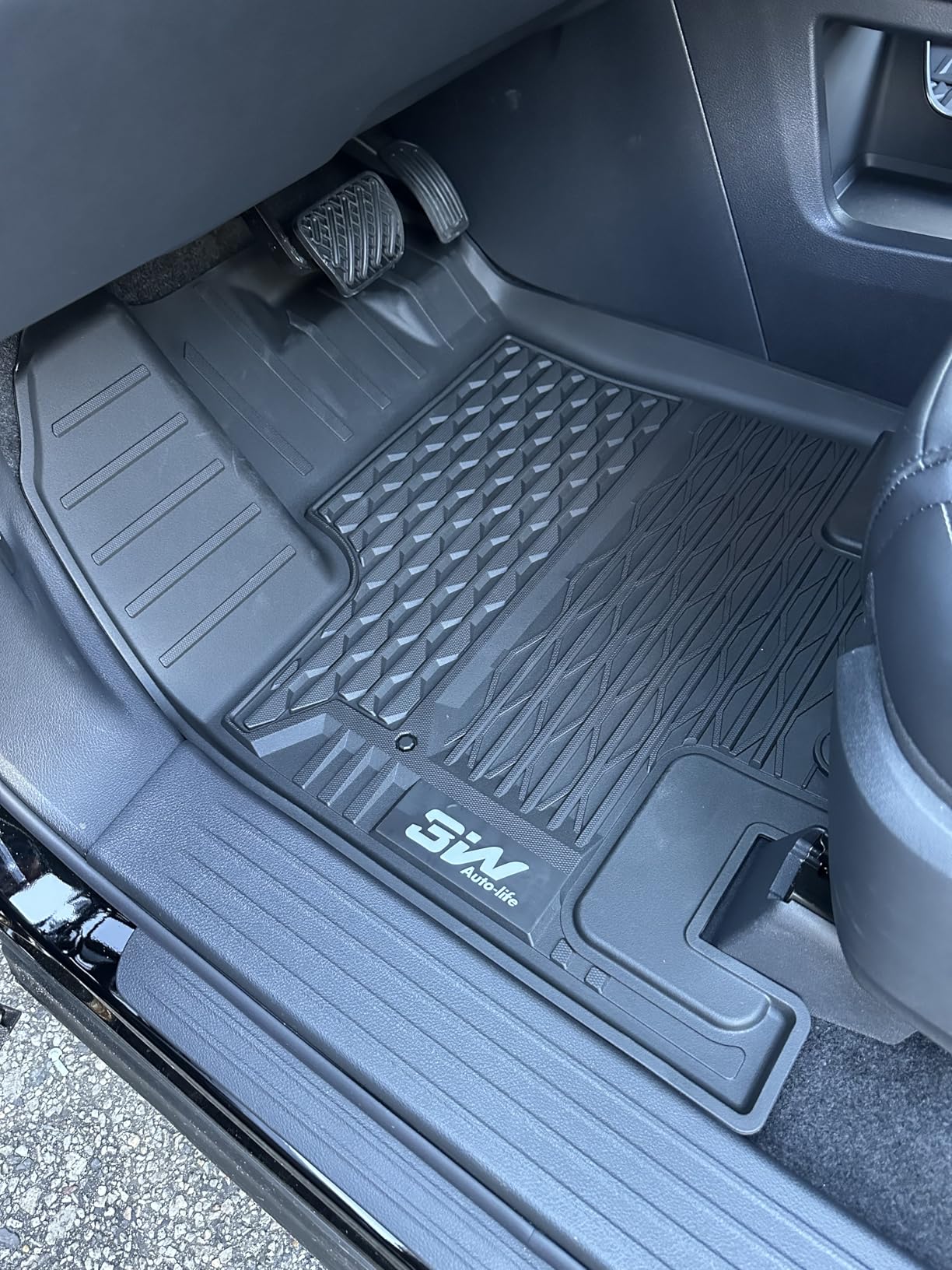 3W Floor Mats for Nissan Pathfinder 2022 2023 2024 2025 2026 (Only fit 7 Passenger Models), 3 Rows,TPE All Weather Protection Car Floor Liners Accessory,Black customer photo 2